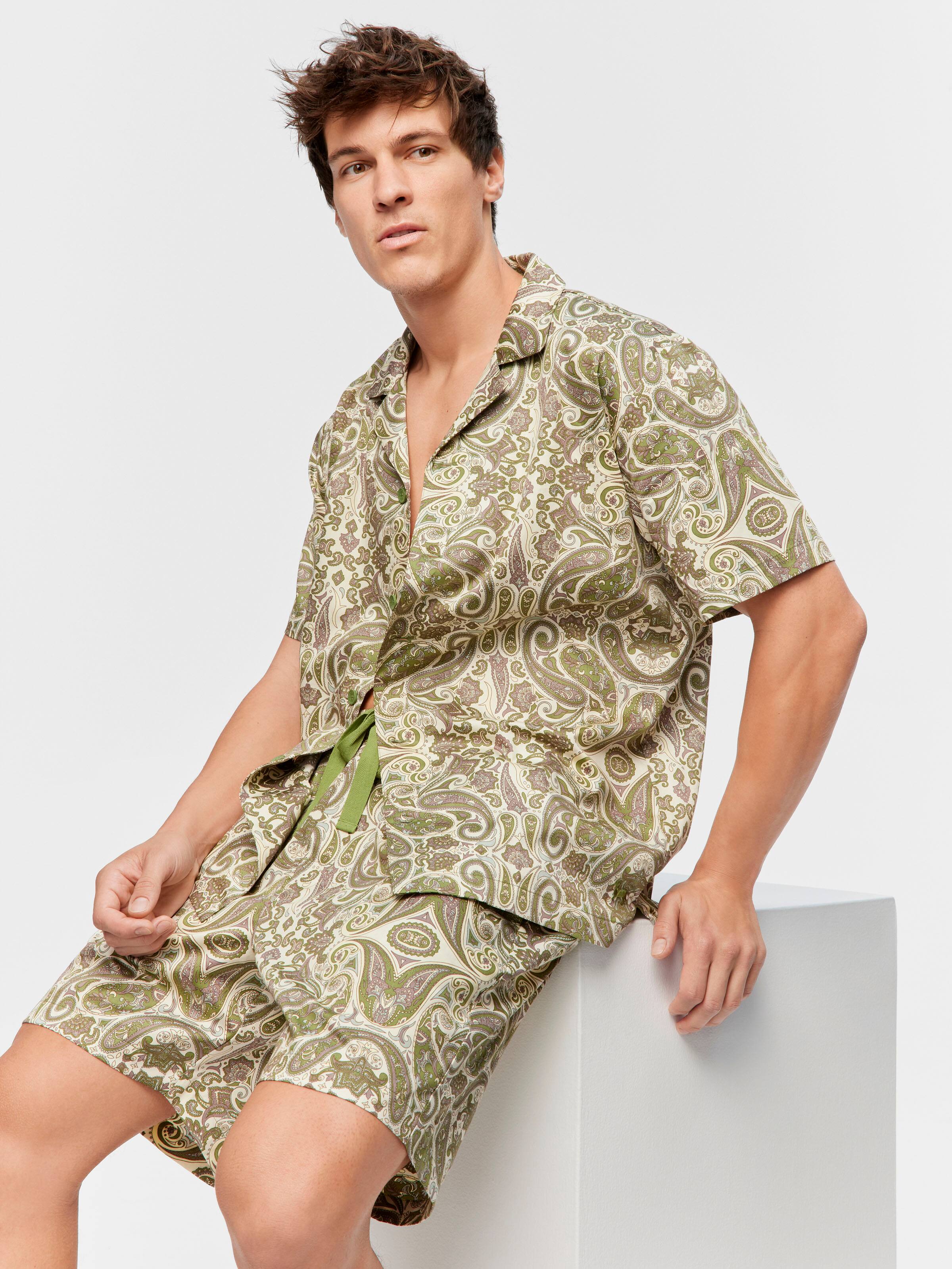Paisley Short Sleeve Pj Set