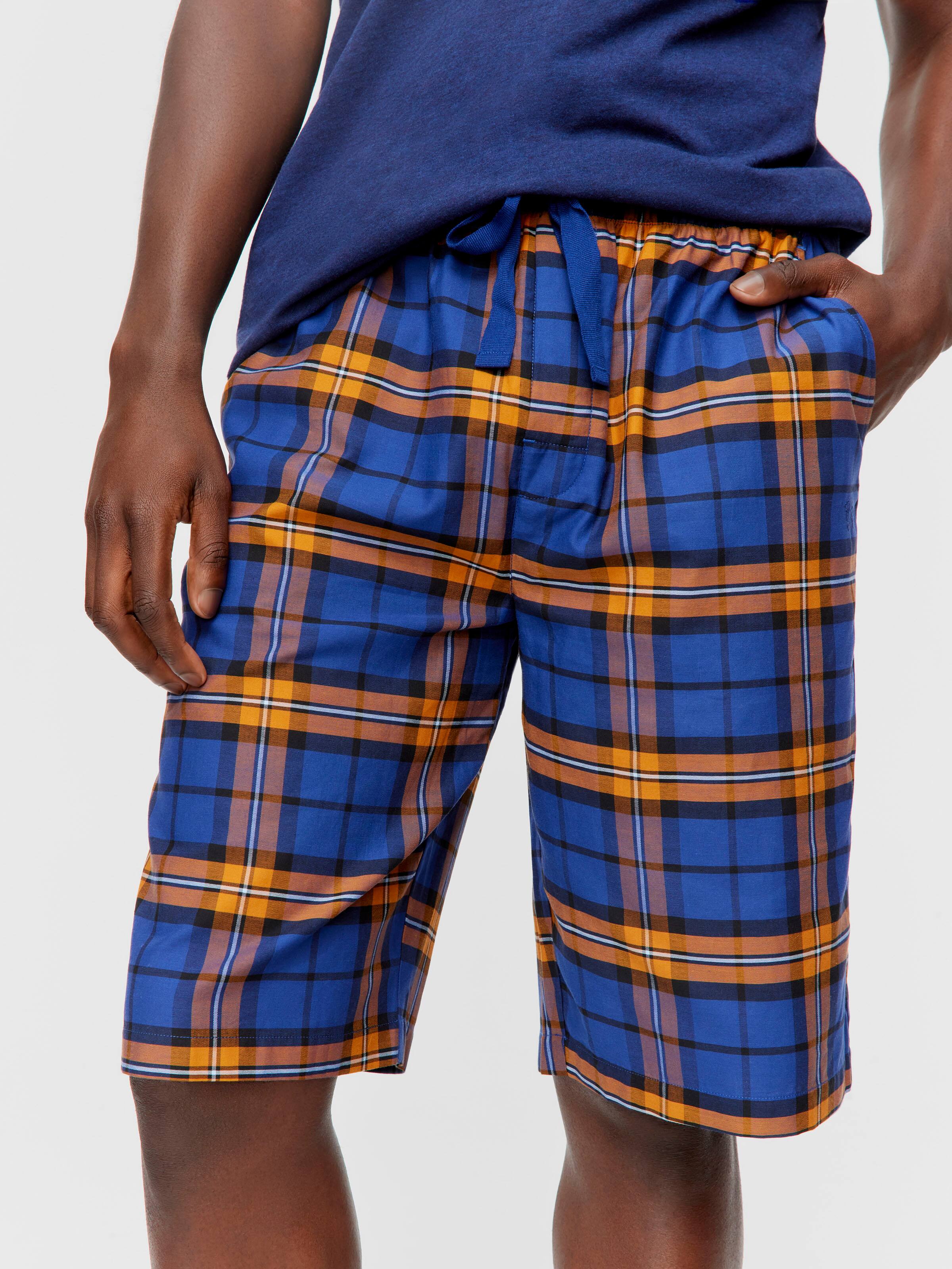 Navy Check Long Short