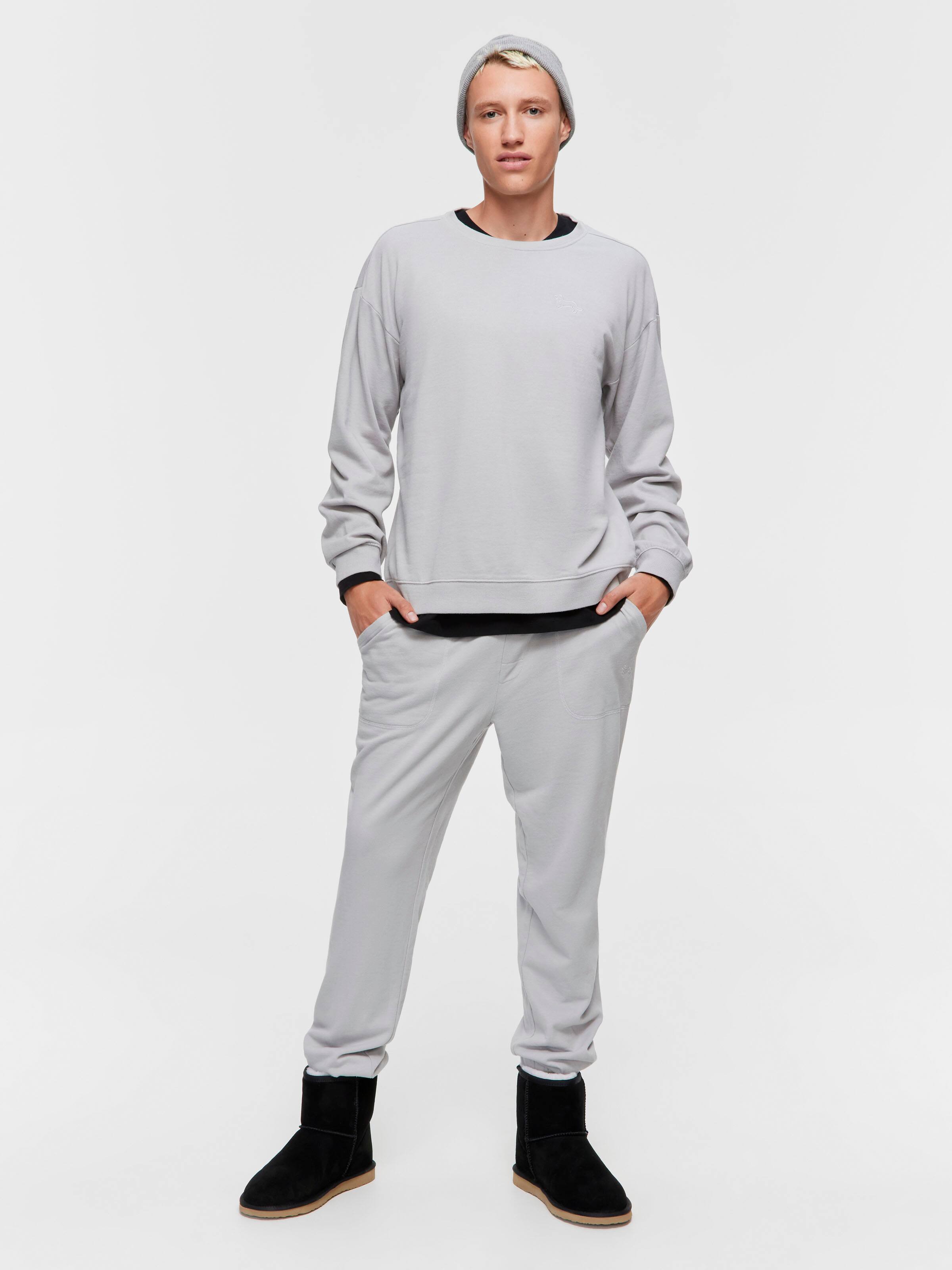 Grey Fleece Track Pant