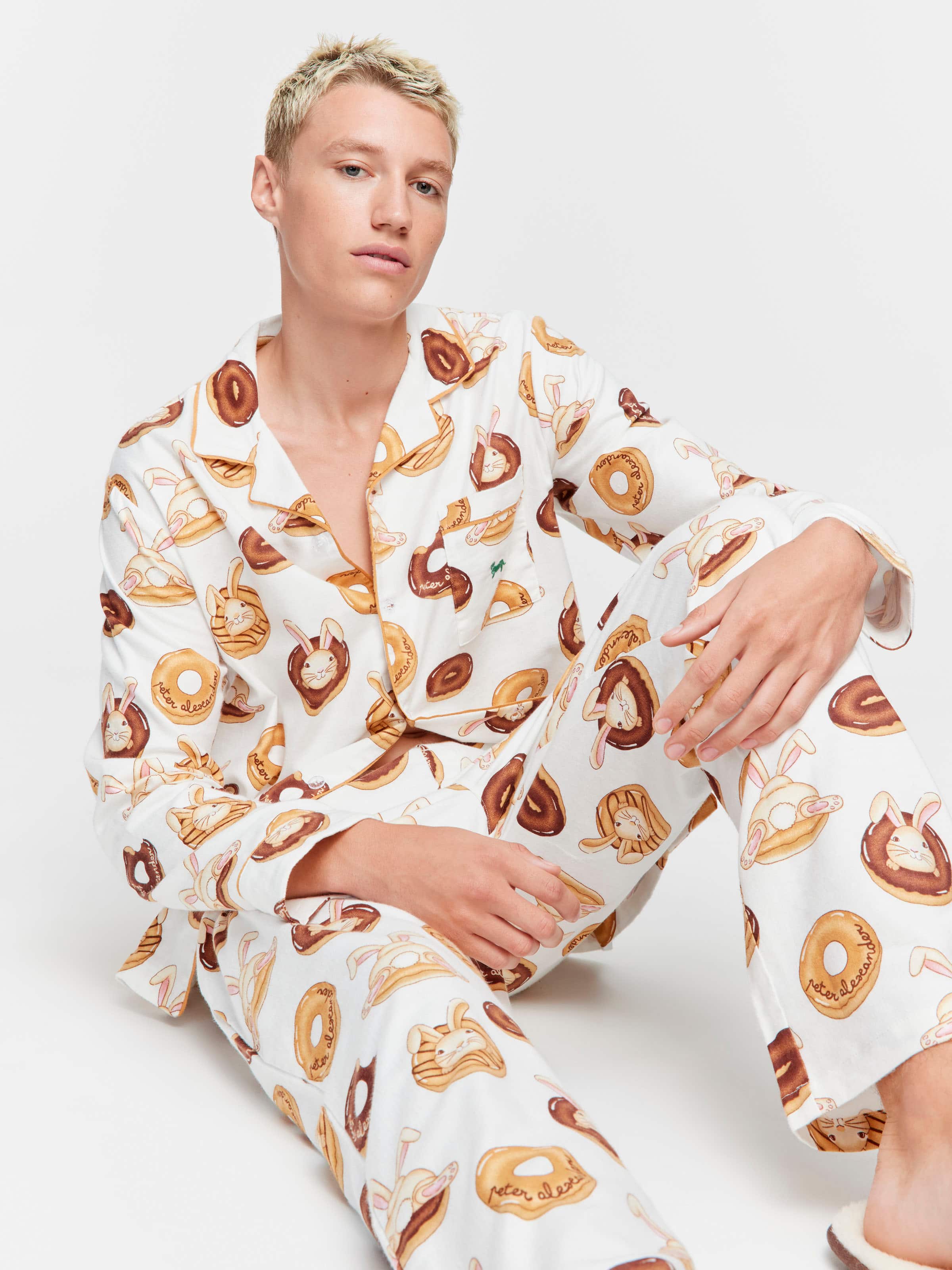 Krispy Kreme Bunnies Bamboo Flannelette Long Sleeve Pj Set