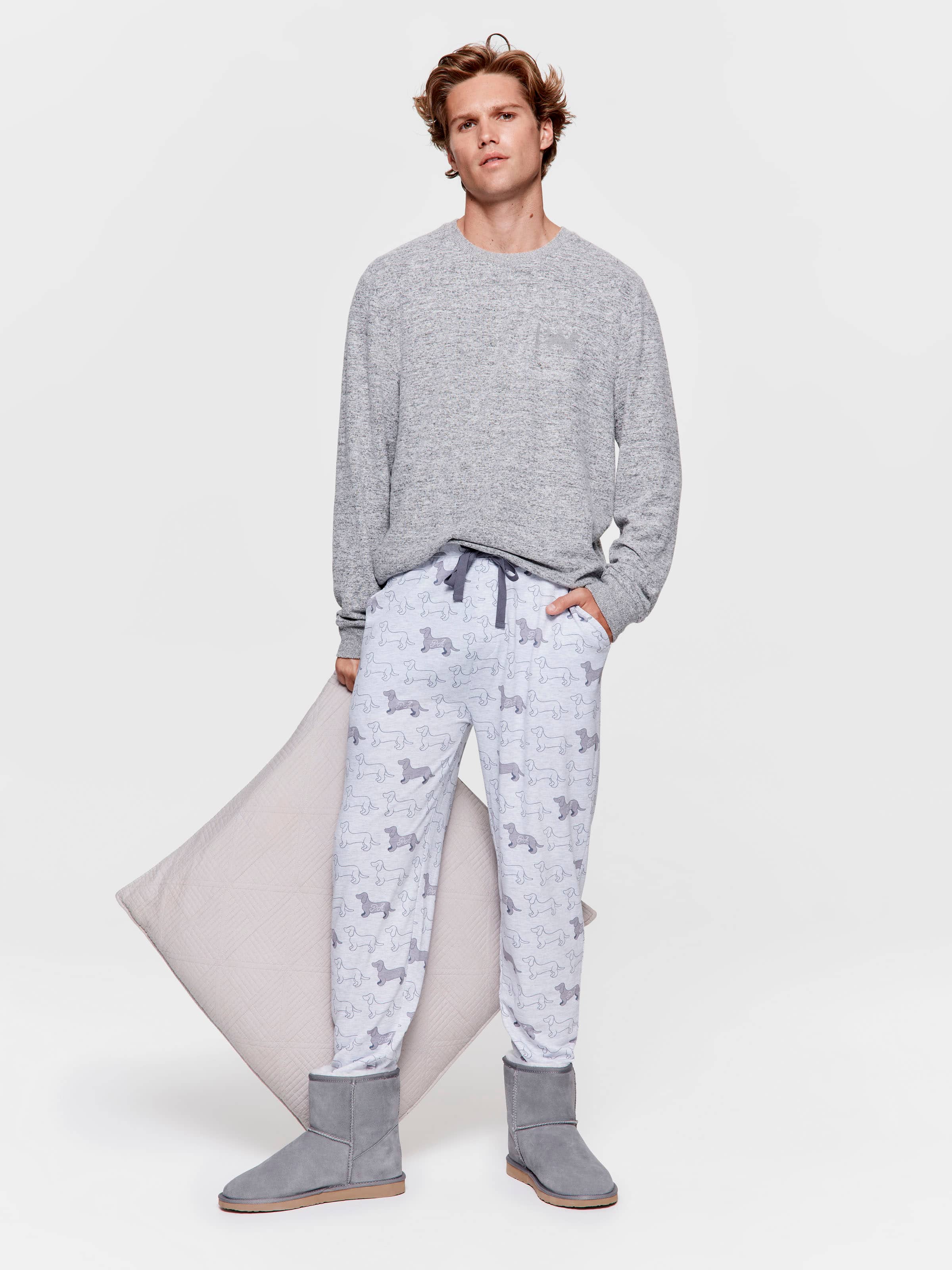 Grey Penny Logo Pj Pant