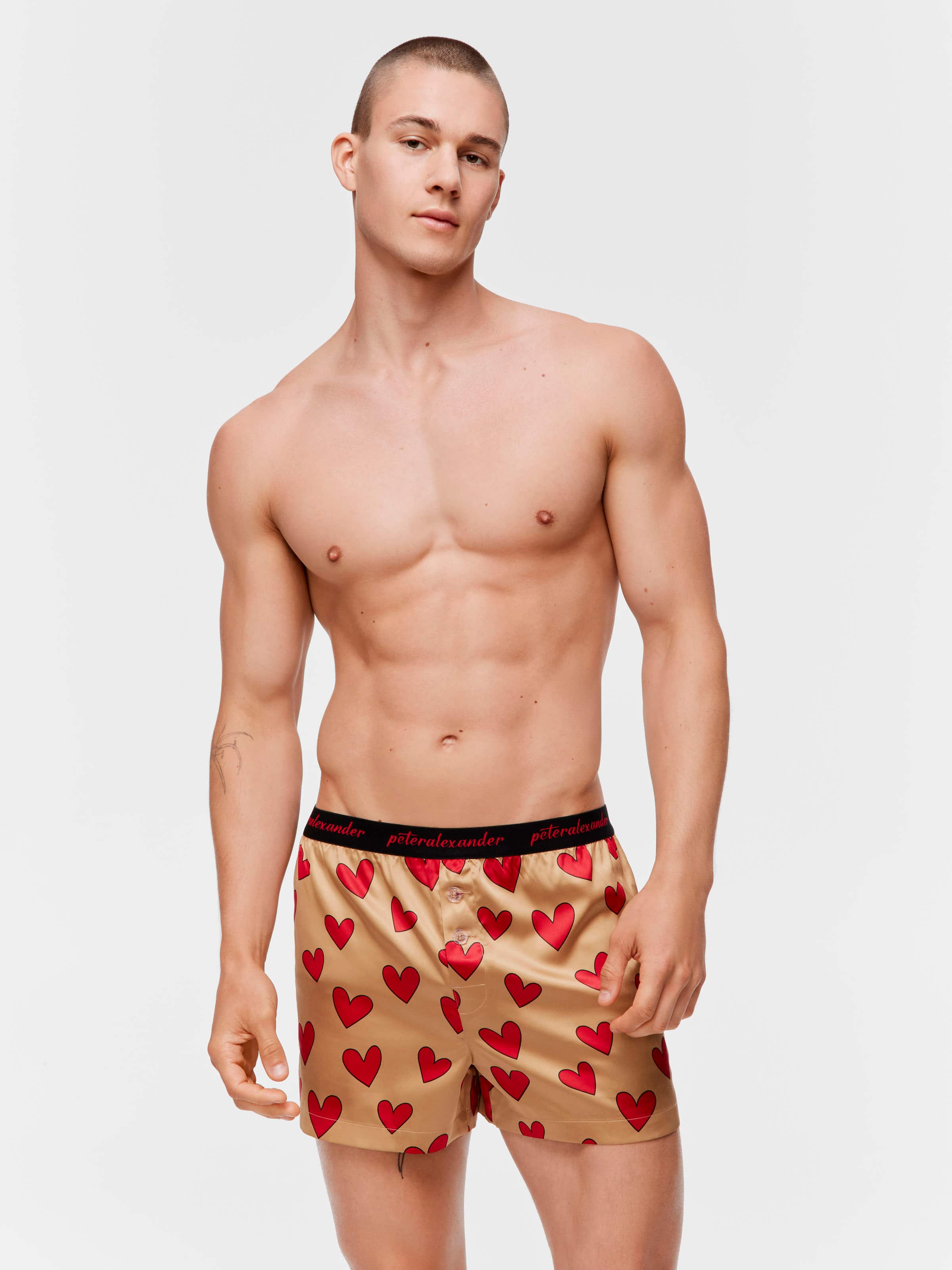 Satin Heart Boxer Short