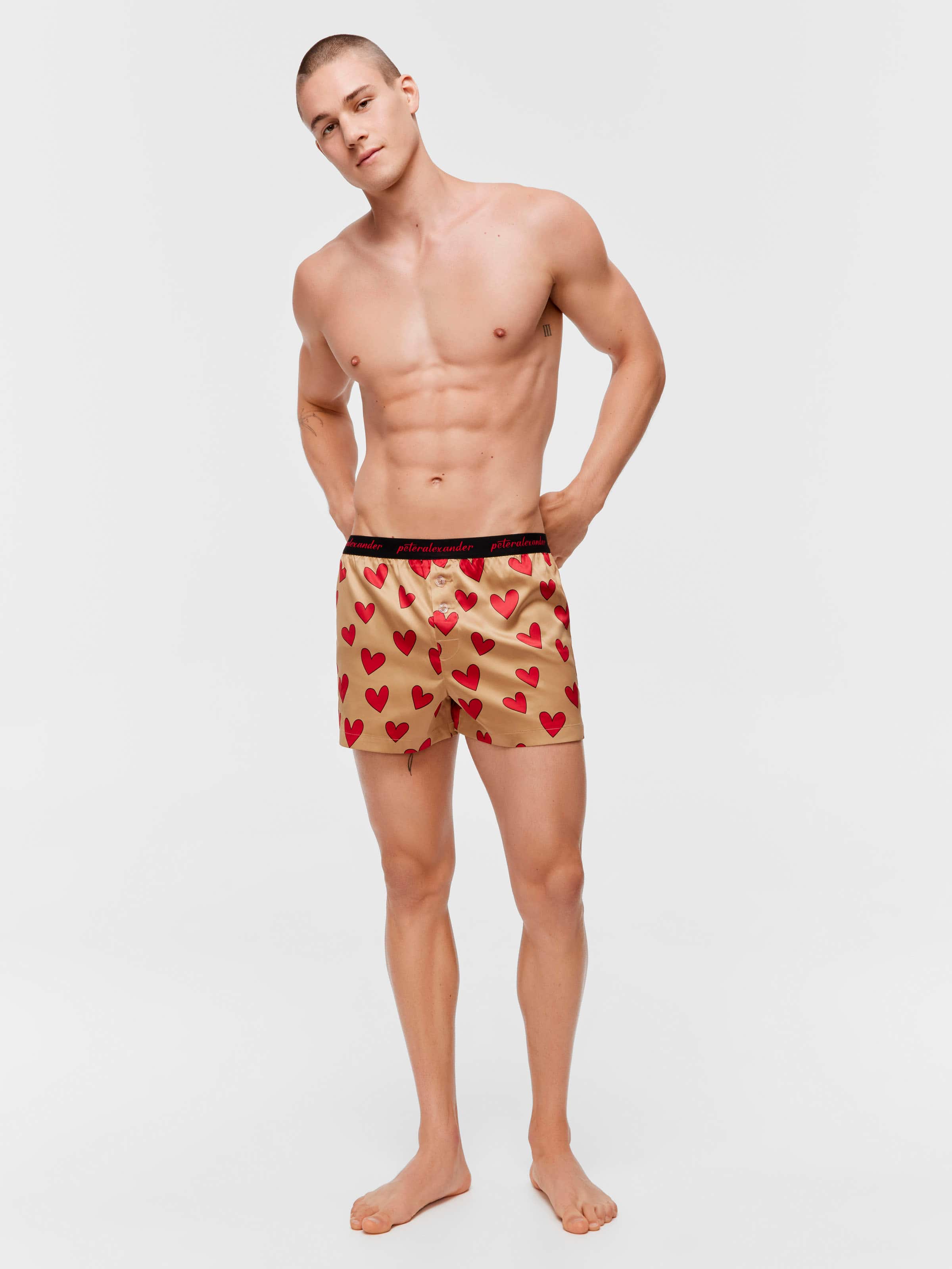 Satin Heart Boxer Short