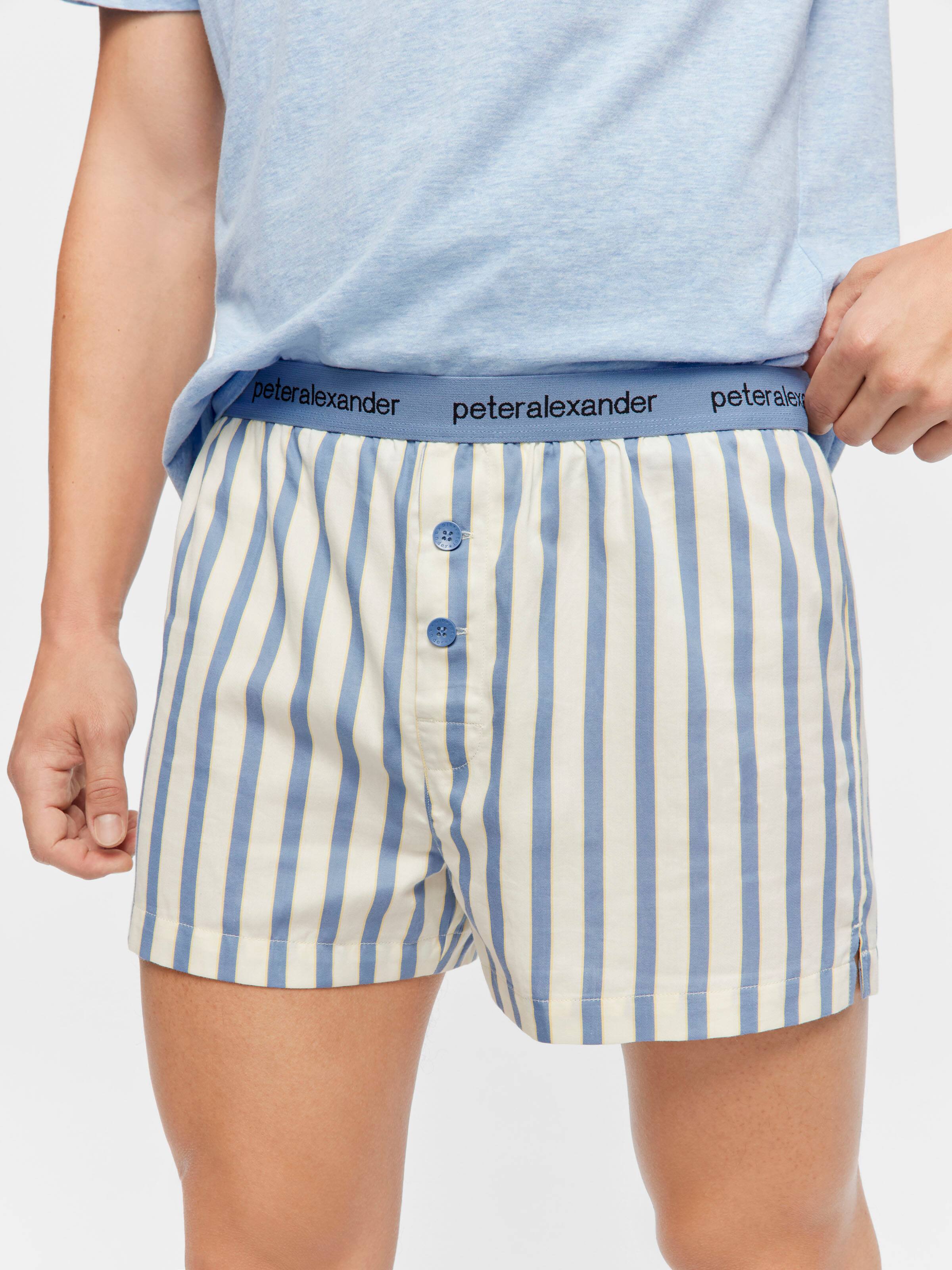 Blue Stripe Boxer Short