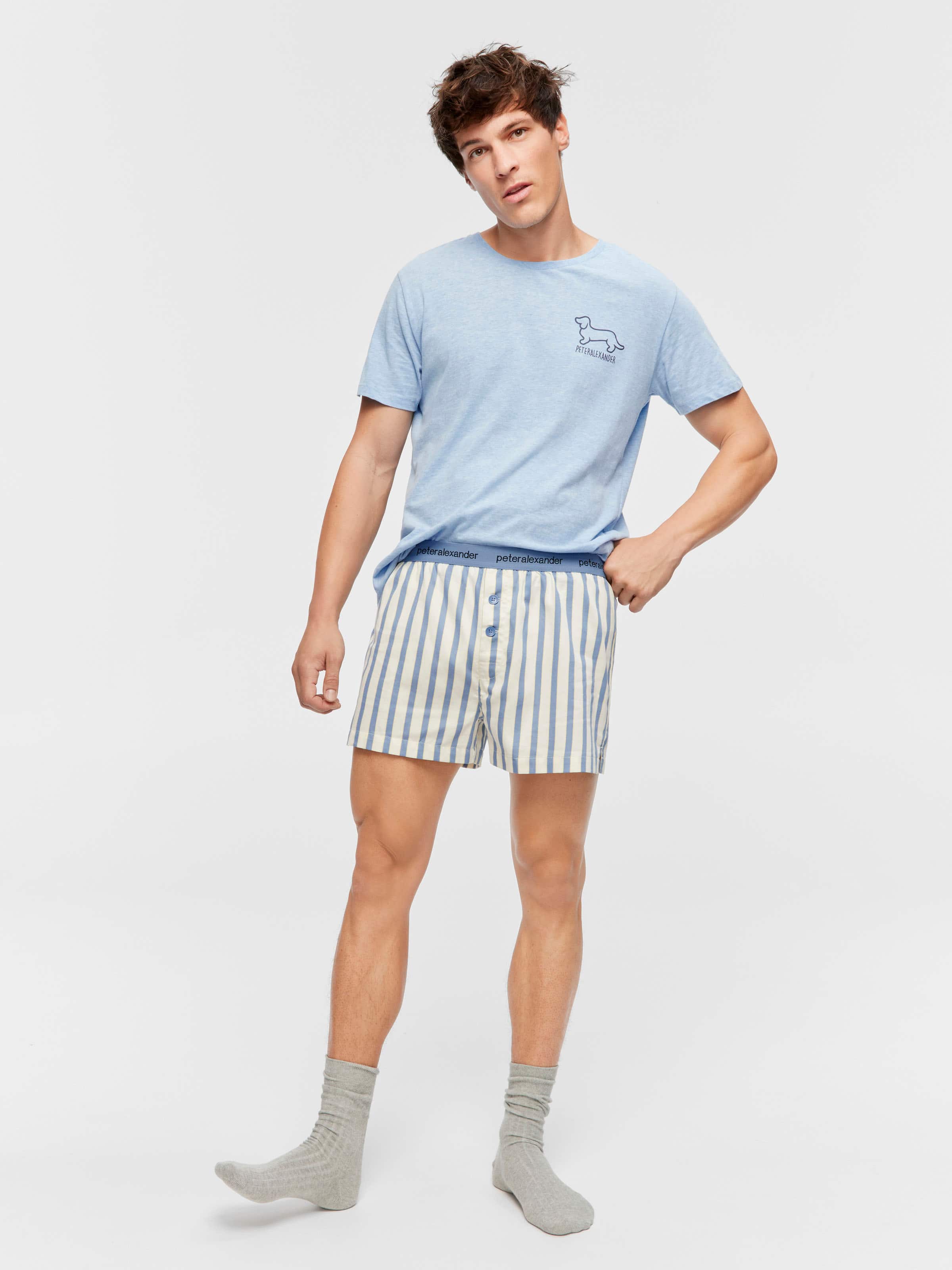 Blue Stripe Boxer Short