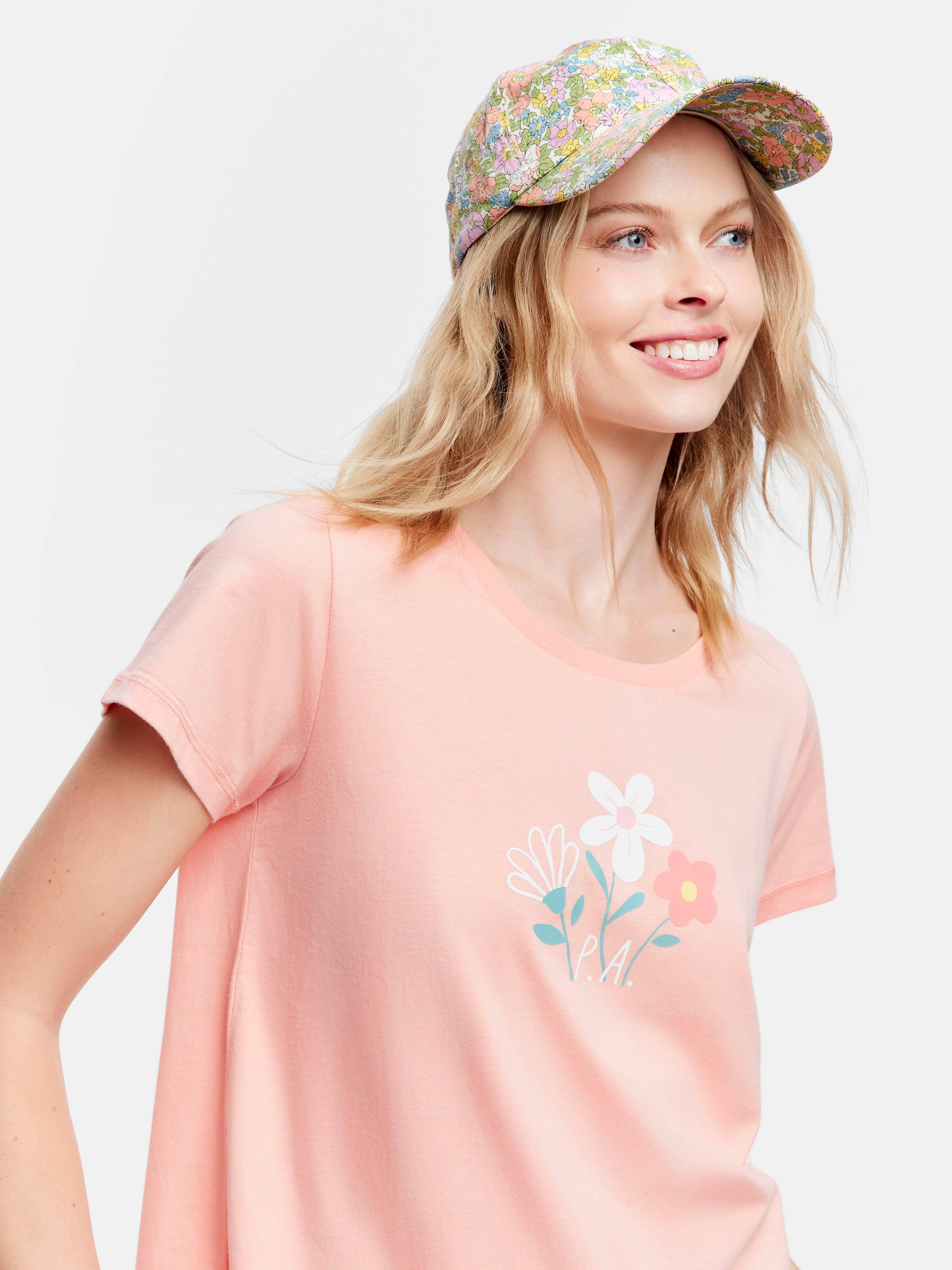 Floral Tee & Pants Pj Set