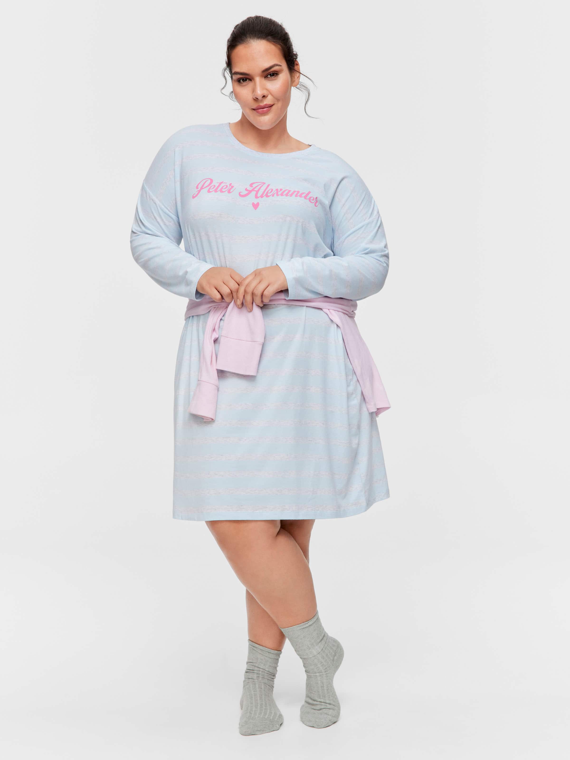 P.A. Plus Stripe Long Sleeve Sleep Tee