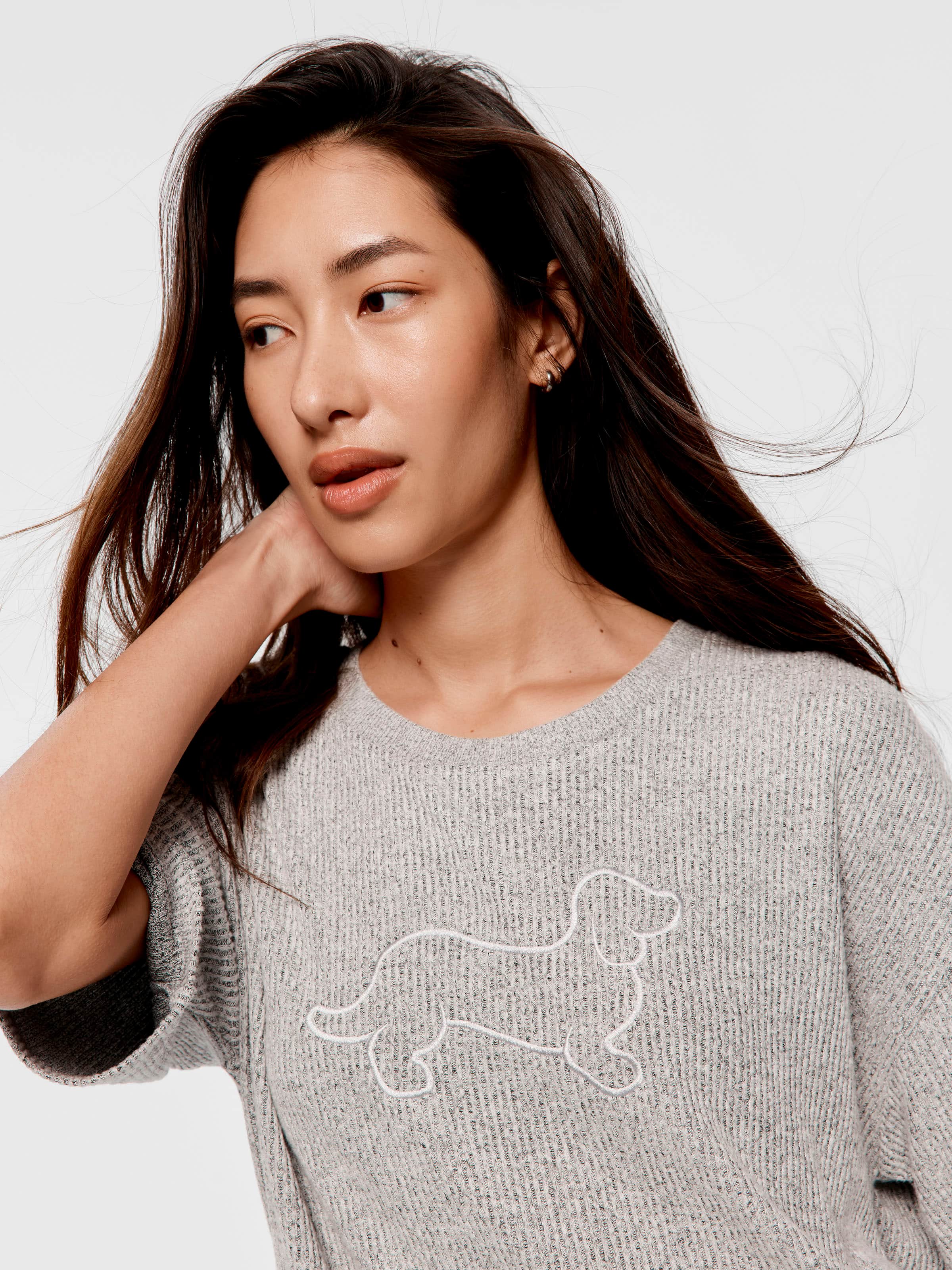 Brushed Rib Tee