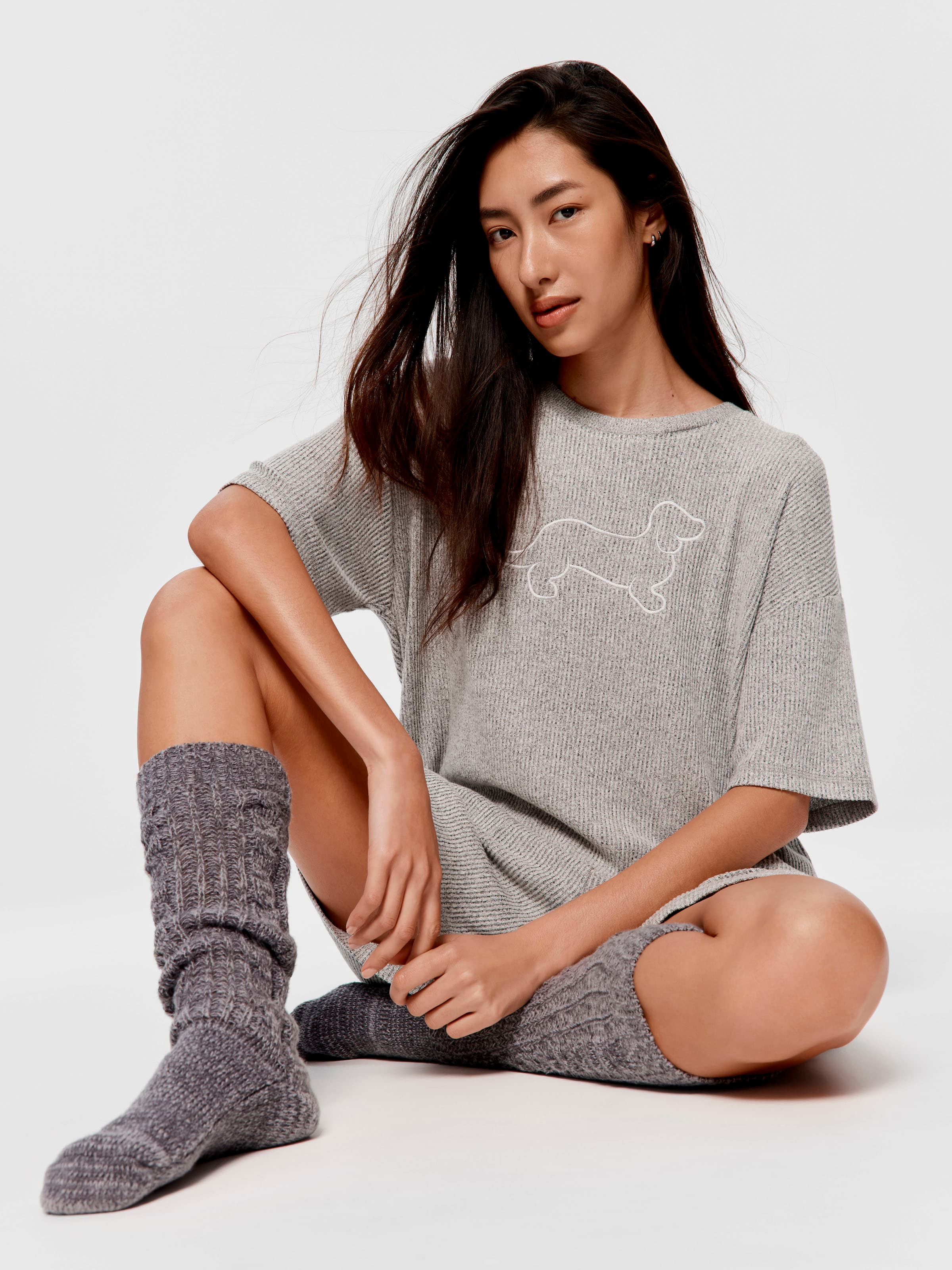 Brushed Rib Tee