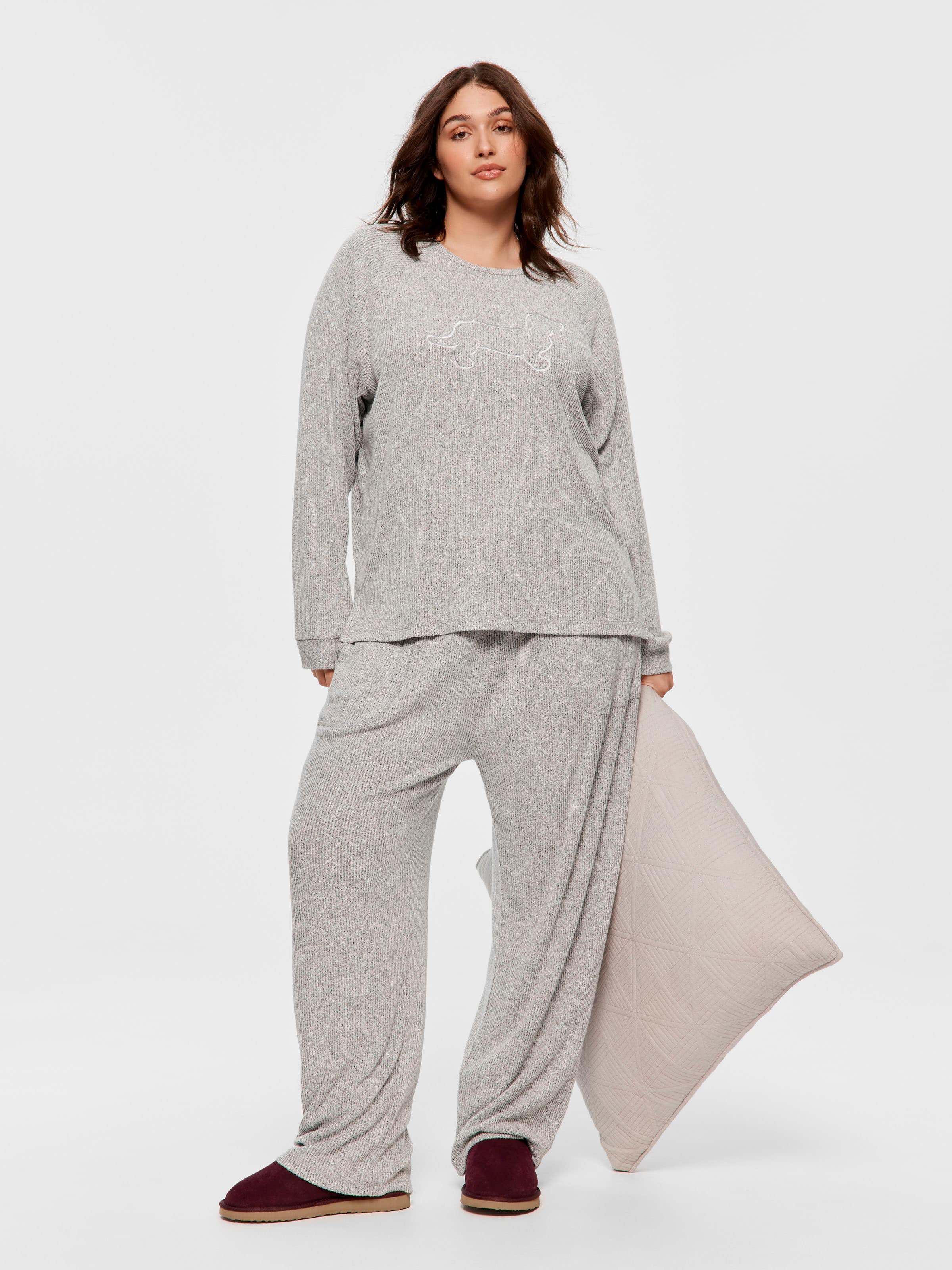 P.A. Plus Brushed Rib Sweater