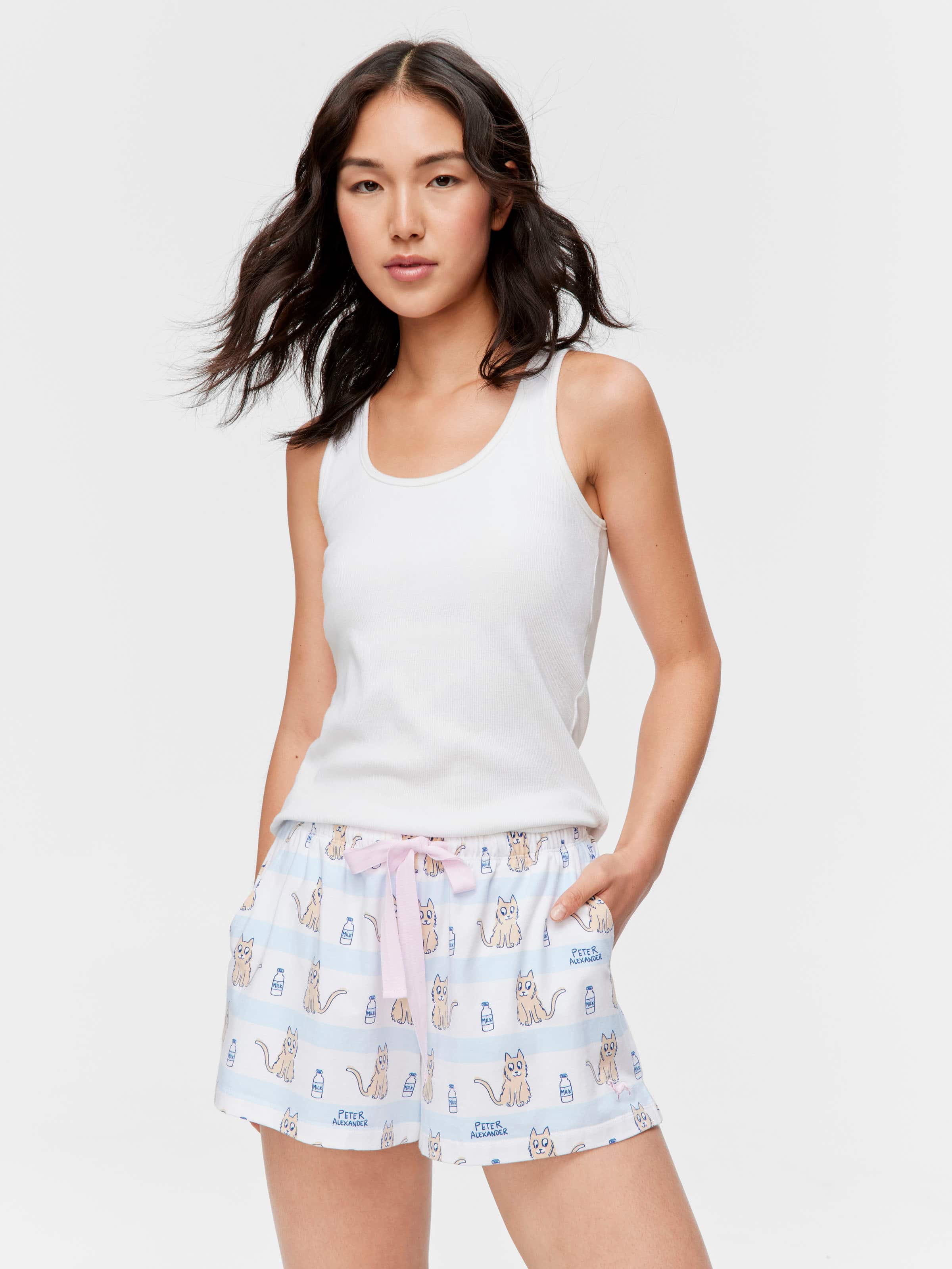 Cat Stripe Mini Short