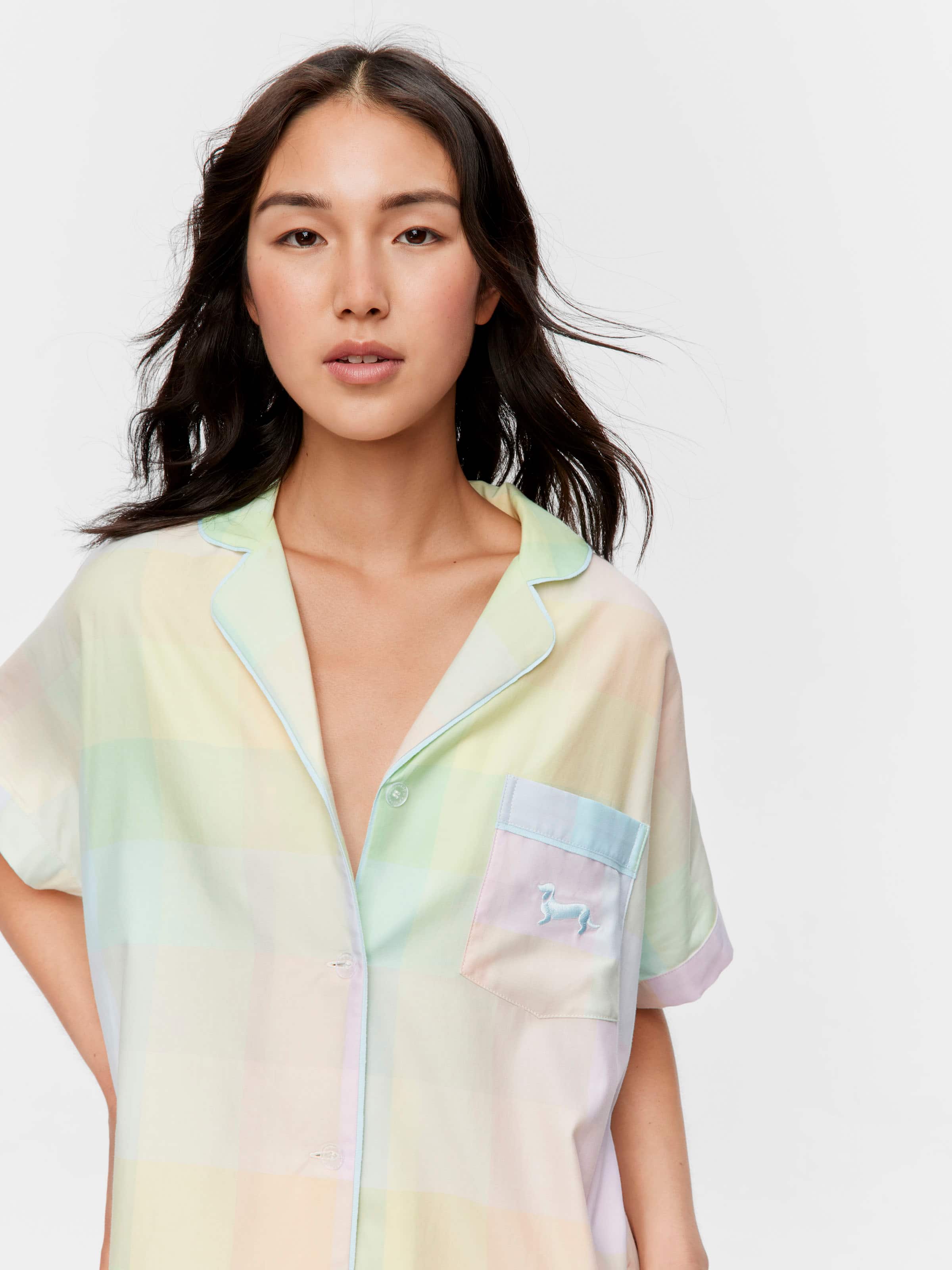 Rainbow Check Nightshirt
