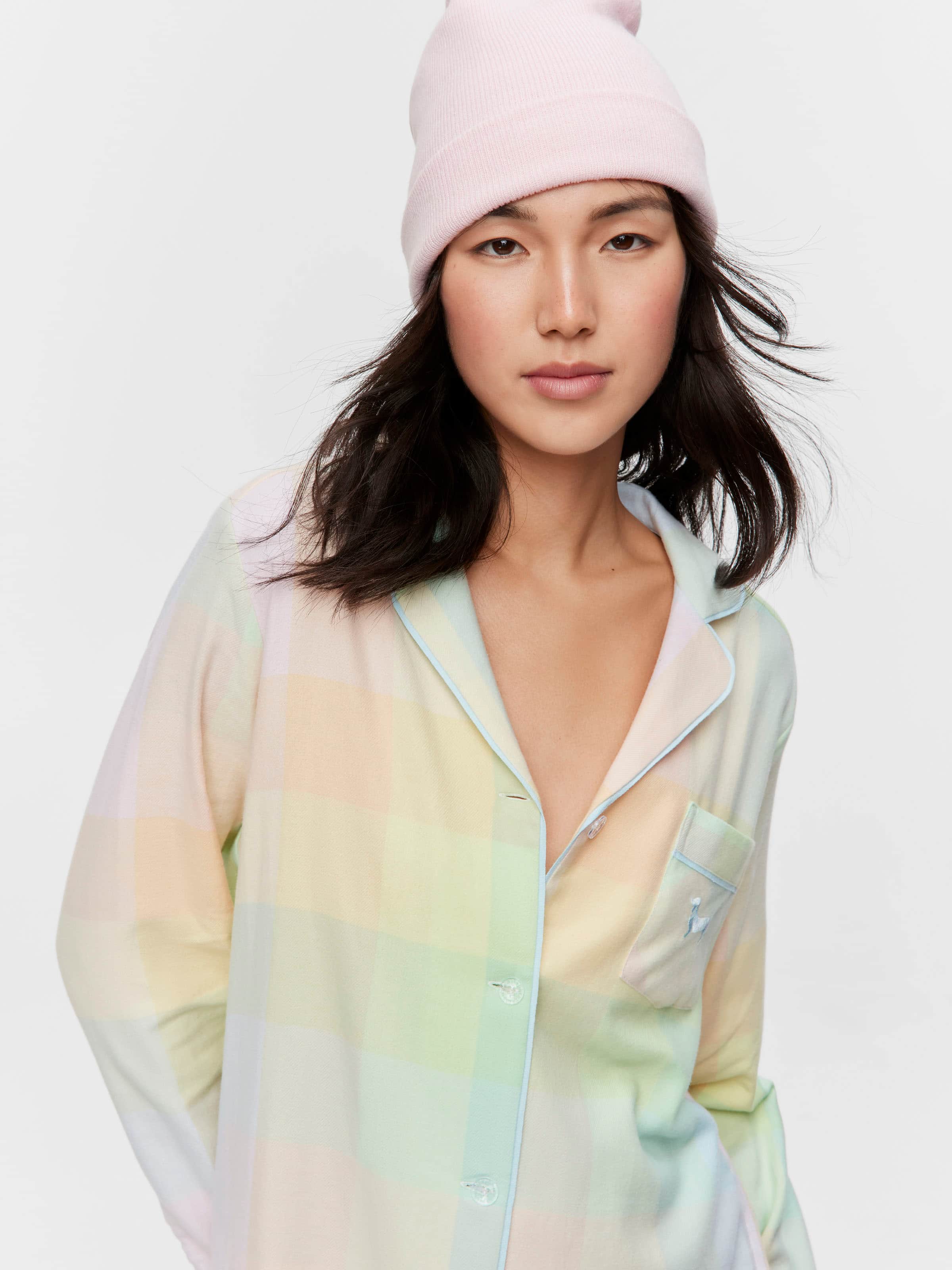 Rainbow Check Flannelette Nightshirt