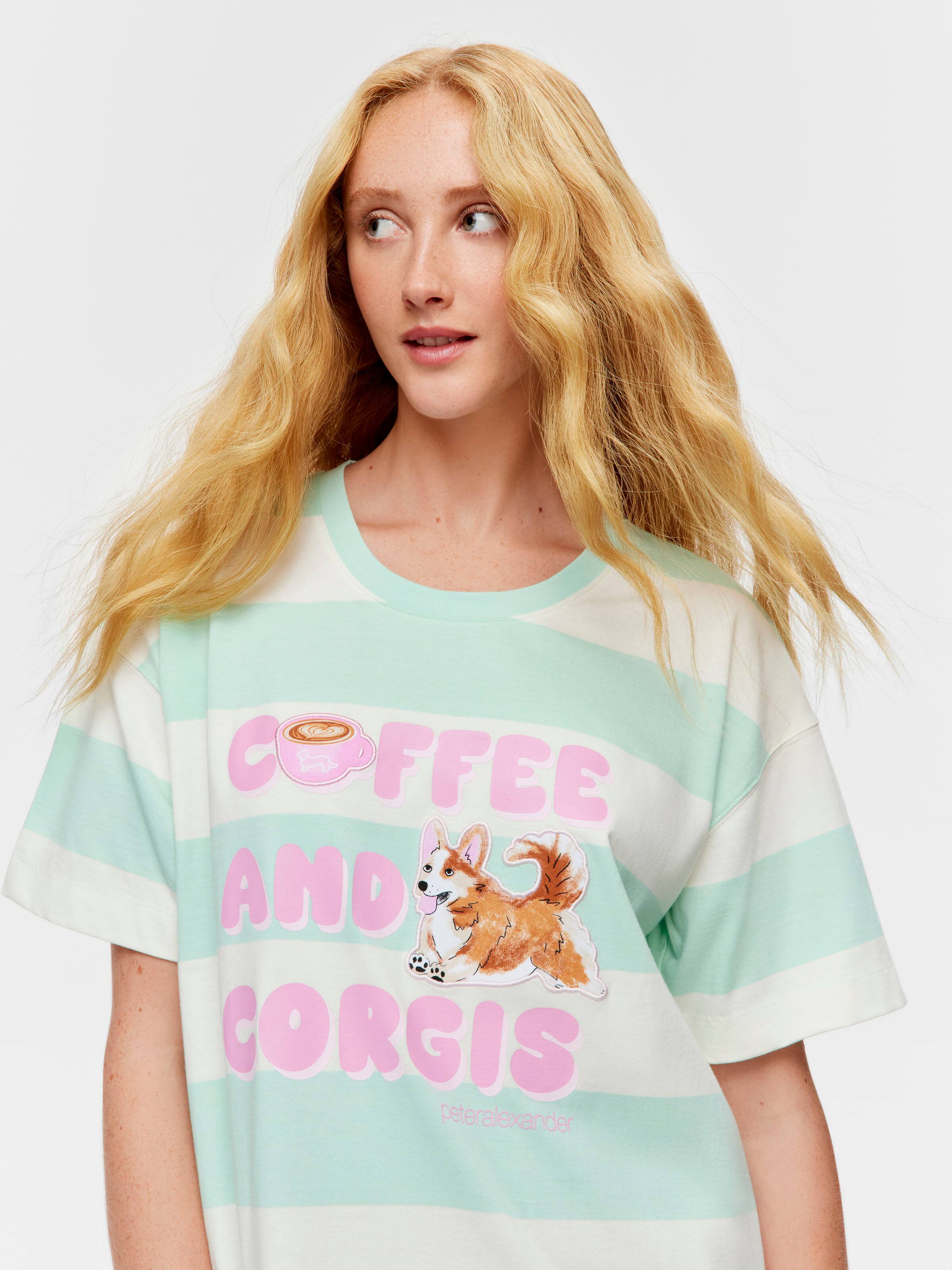 Coffee & Corgis Sleep Tee