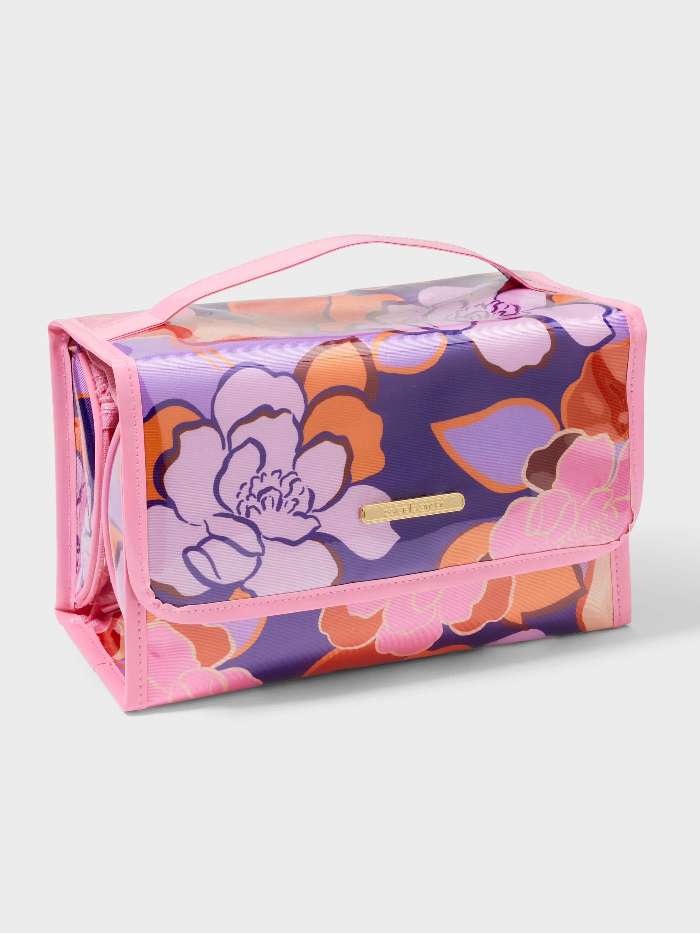 Abstract Floral Cosmetic Bag