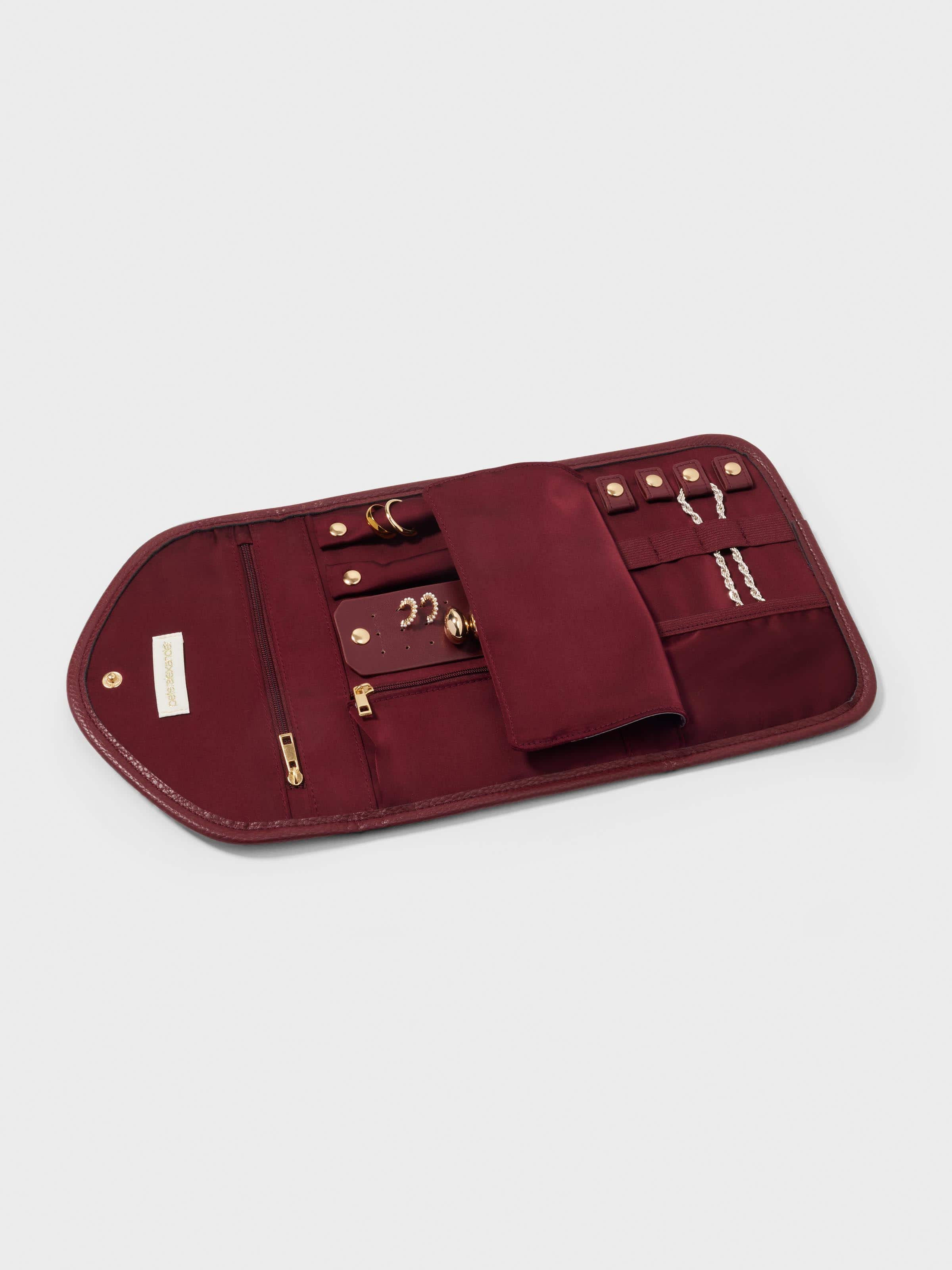 Burgundy Jewellery Wallet