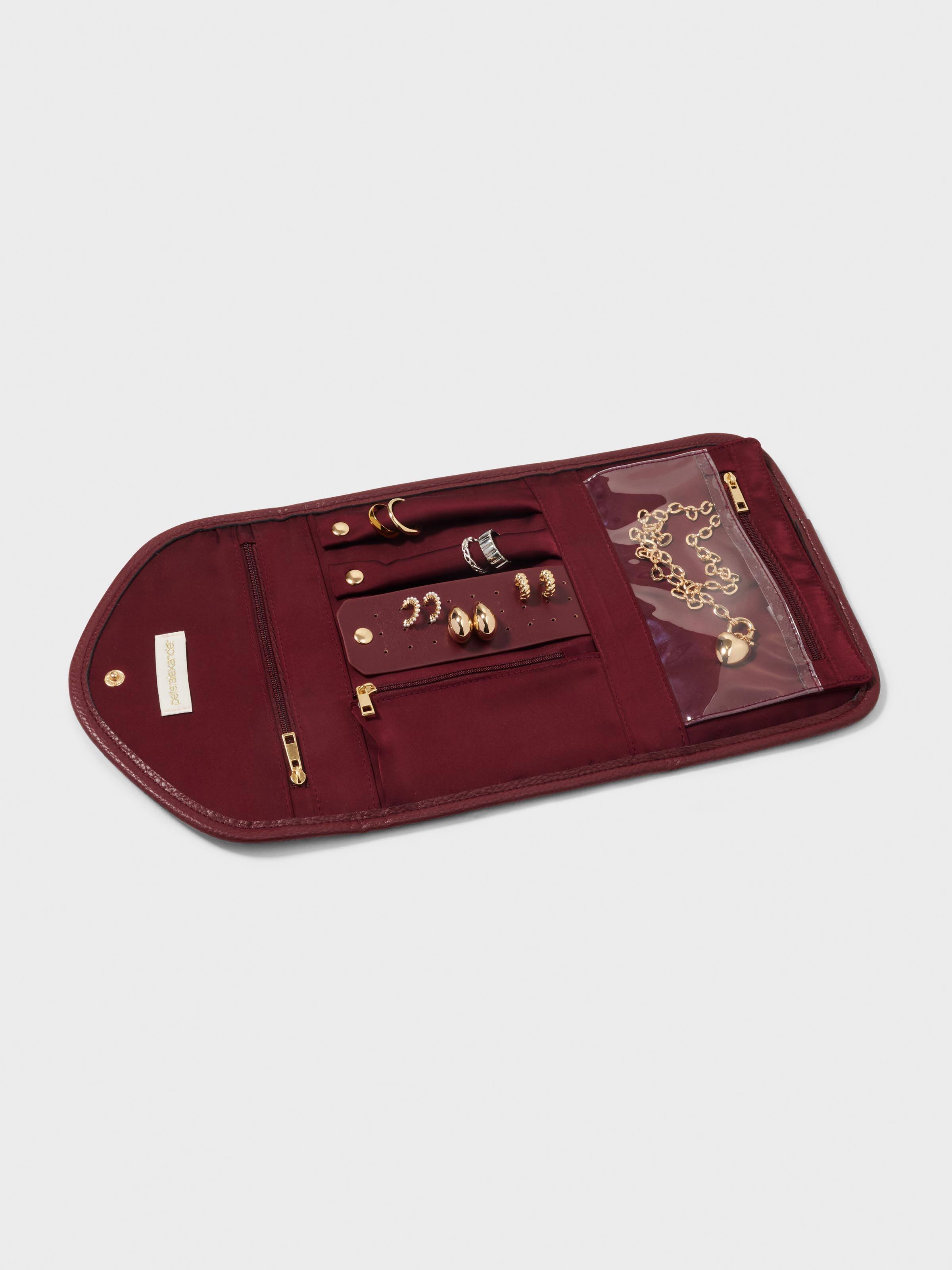 Burgundy Jewellery Wallet