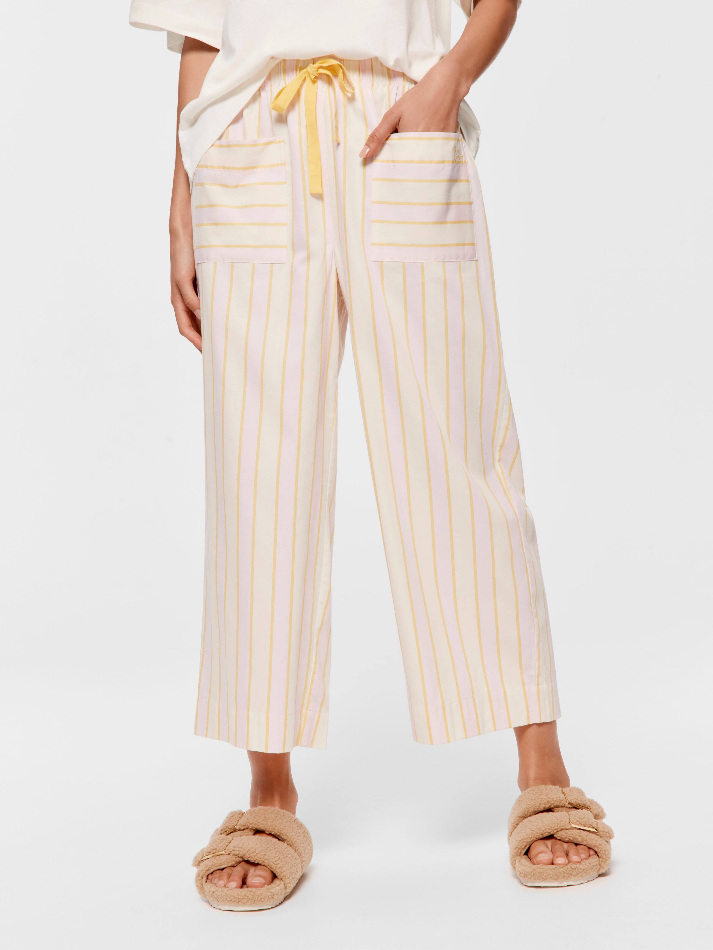Yellow Stripe 3/4 Pj Pant