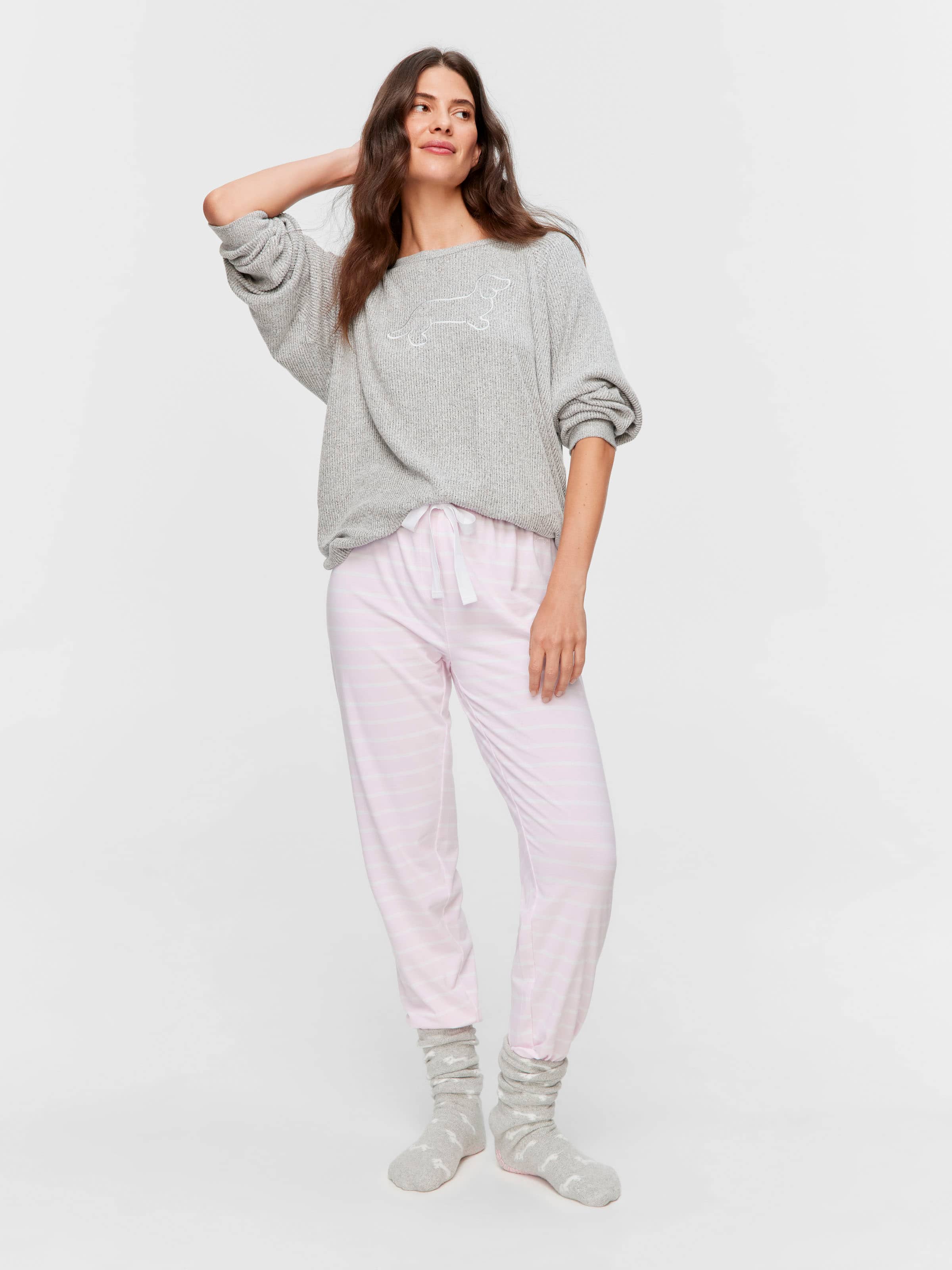 Pink Stripe Easy Pj Pant