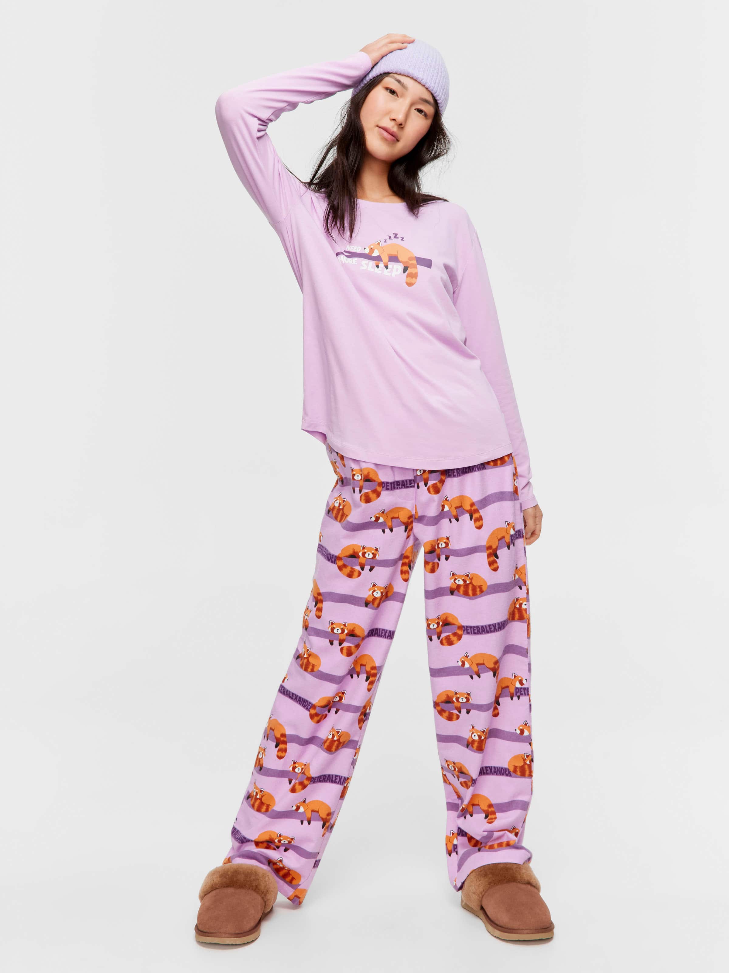 Red Panda Long Sleeve Top