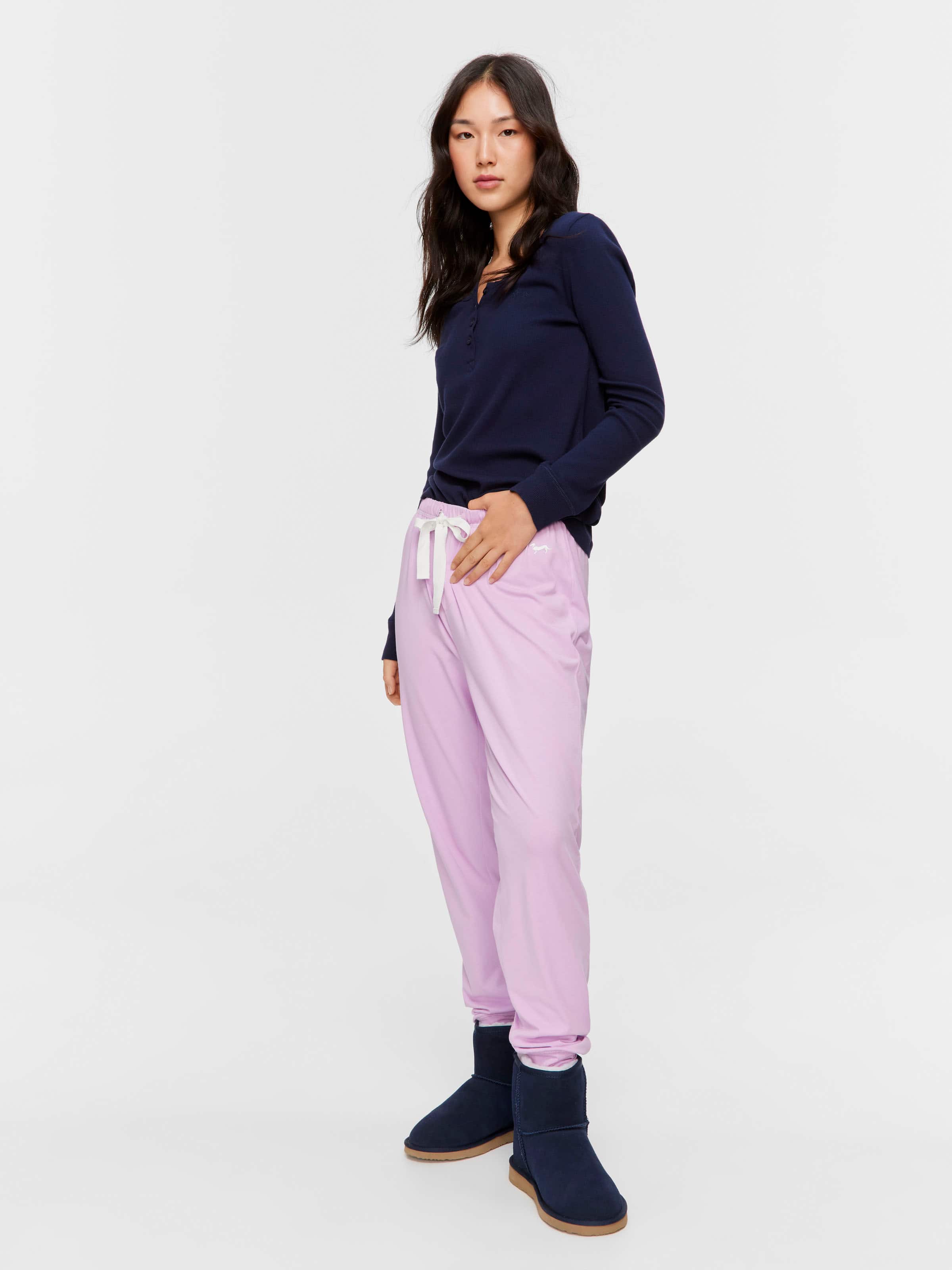 Solid Purple Easy Pj Pant