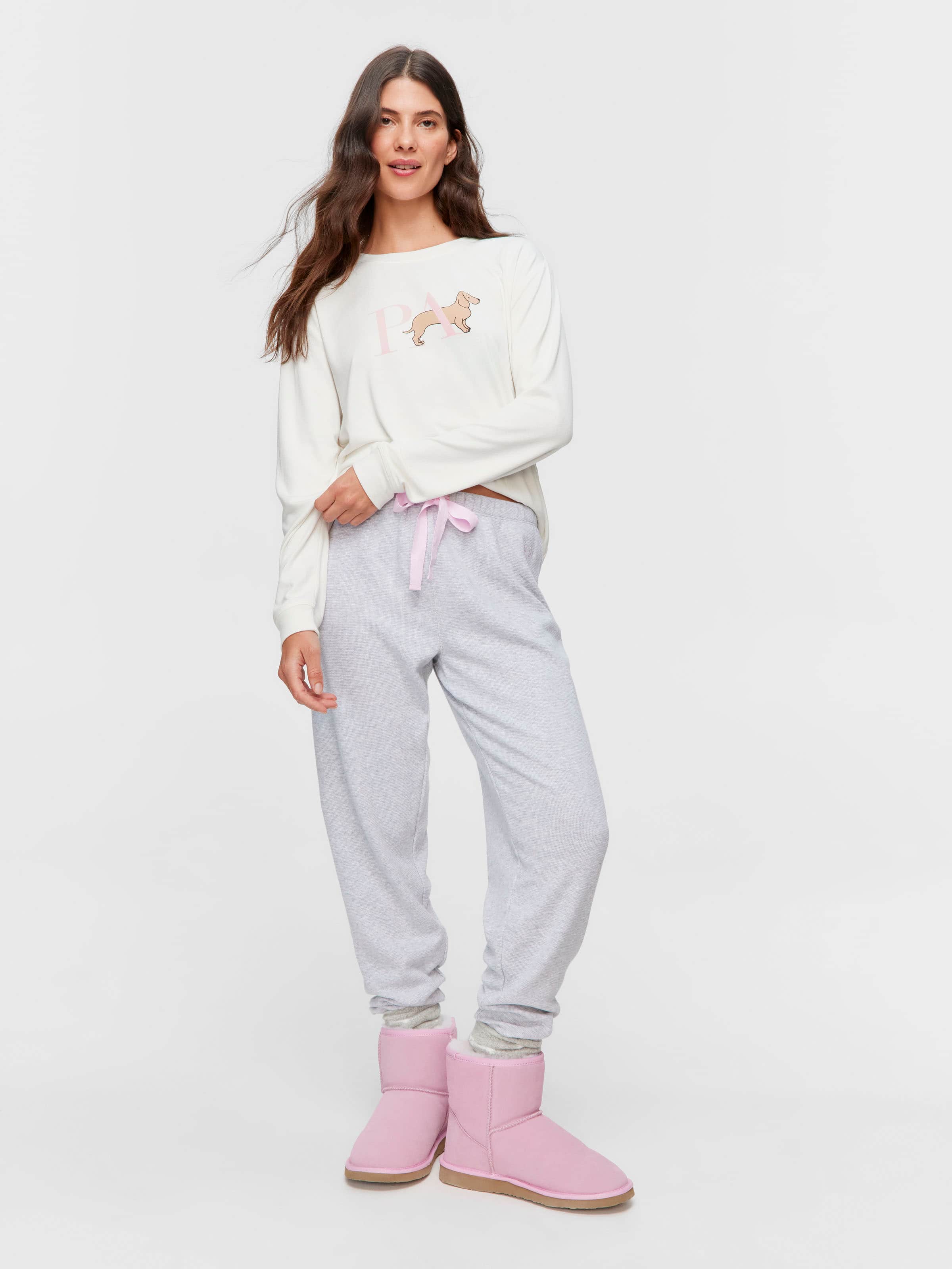 Grey Waffle Easy Pj Pant
