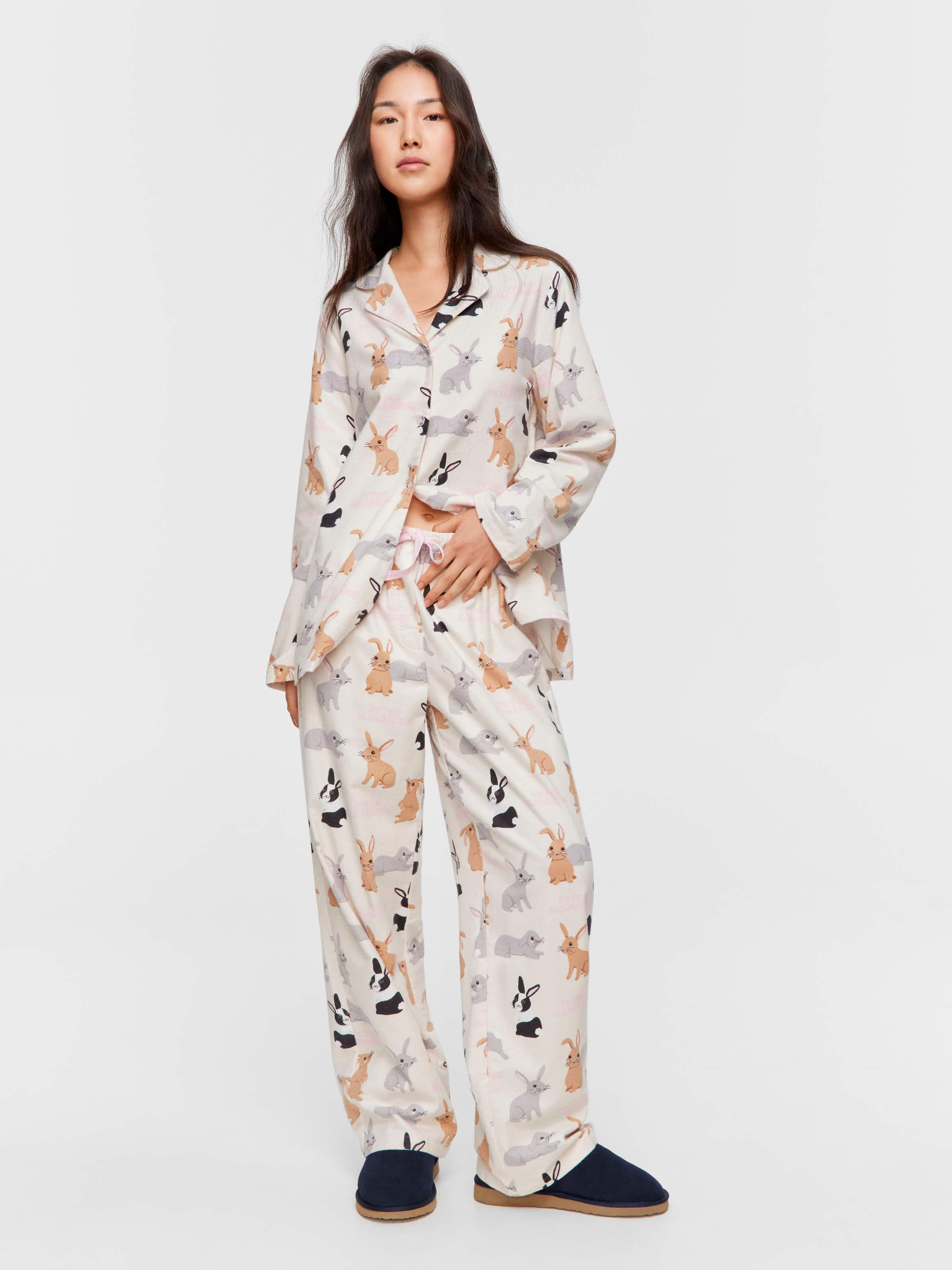 Bunnies Classic Flannelette Pj Set
