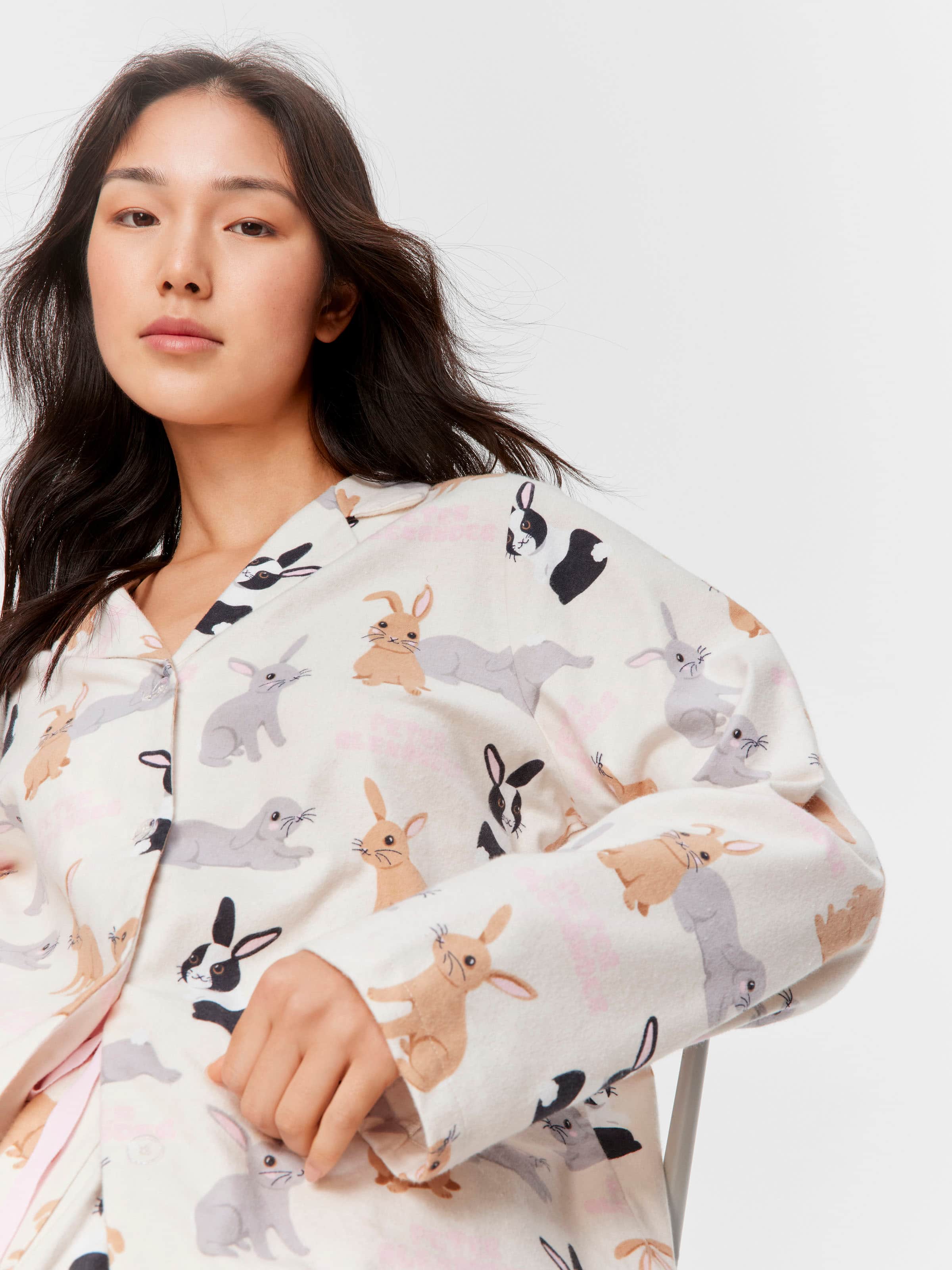 Bunnies Classic Flannelette Pj Set