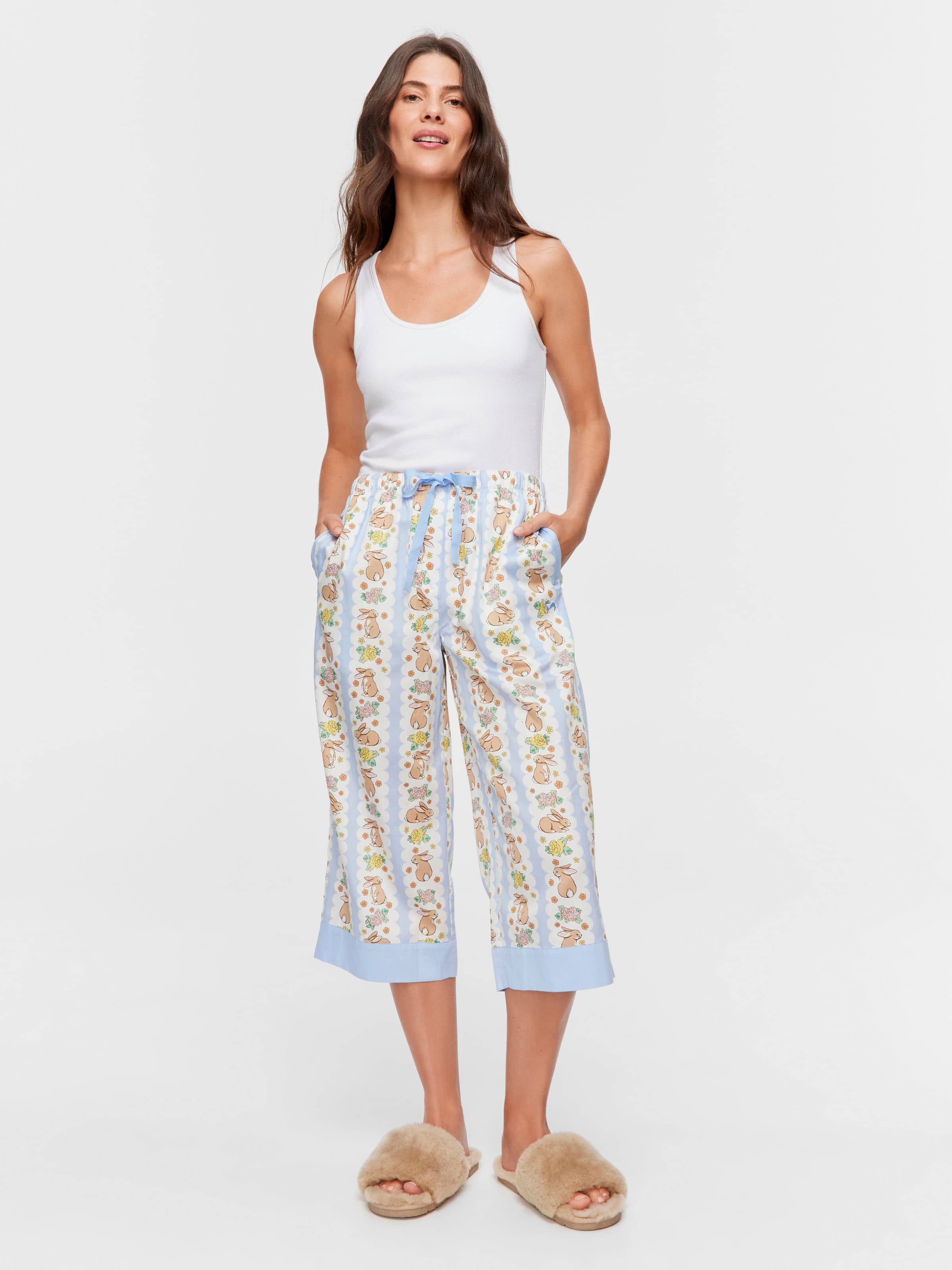 Lilac Bunny 3/4 Pj Pant