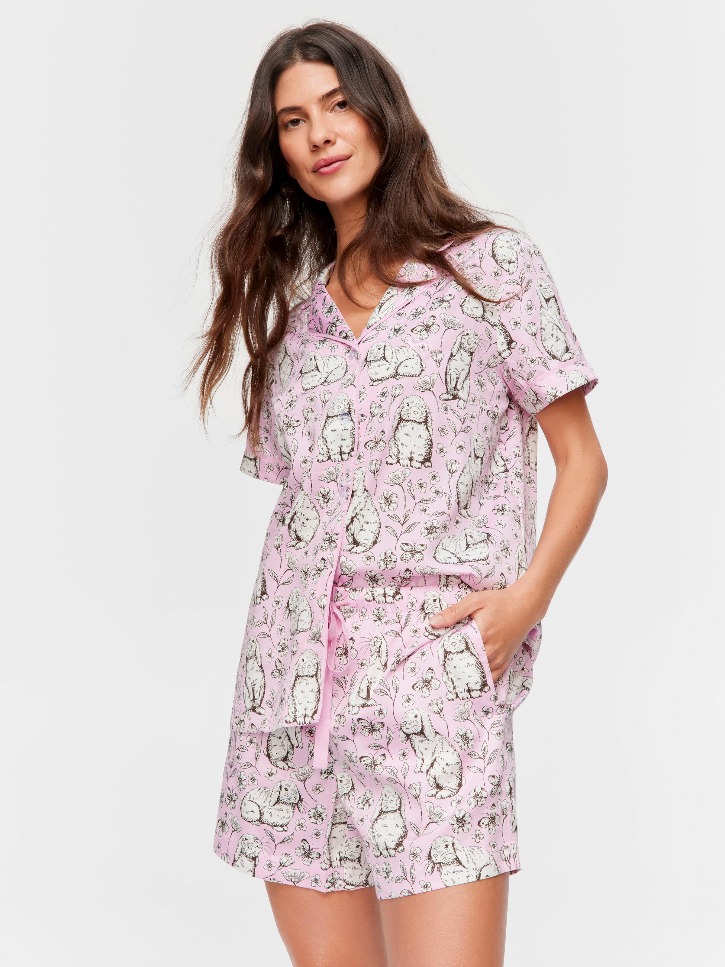 Toile Bunny Shortie Pj Set