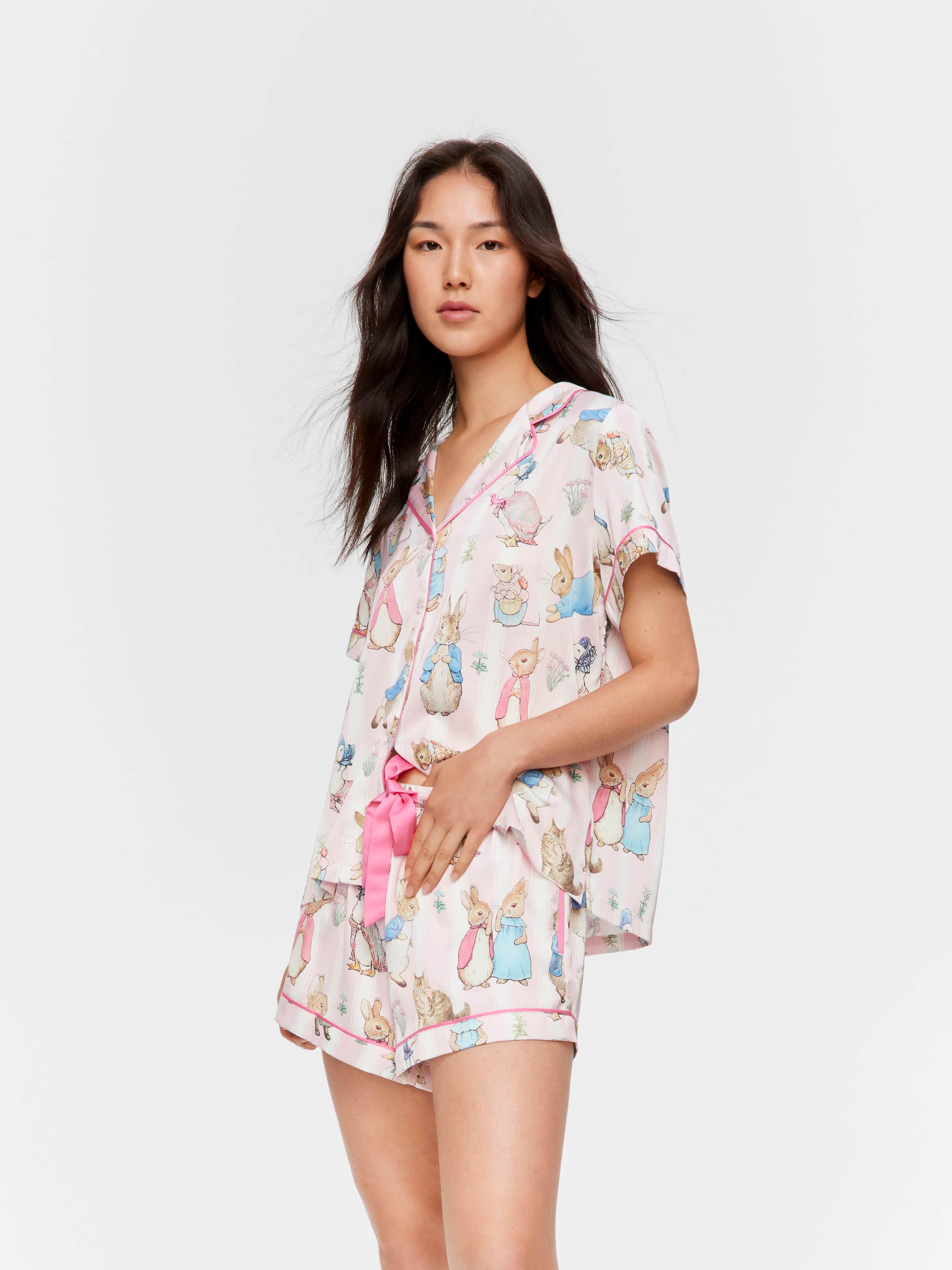 Peter Rabbit Satin Shortie Pj Set
