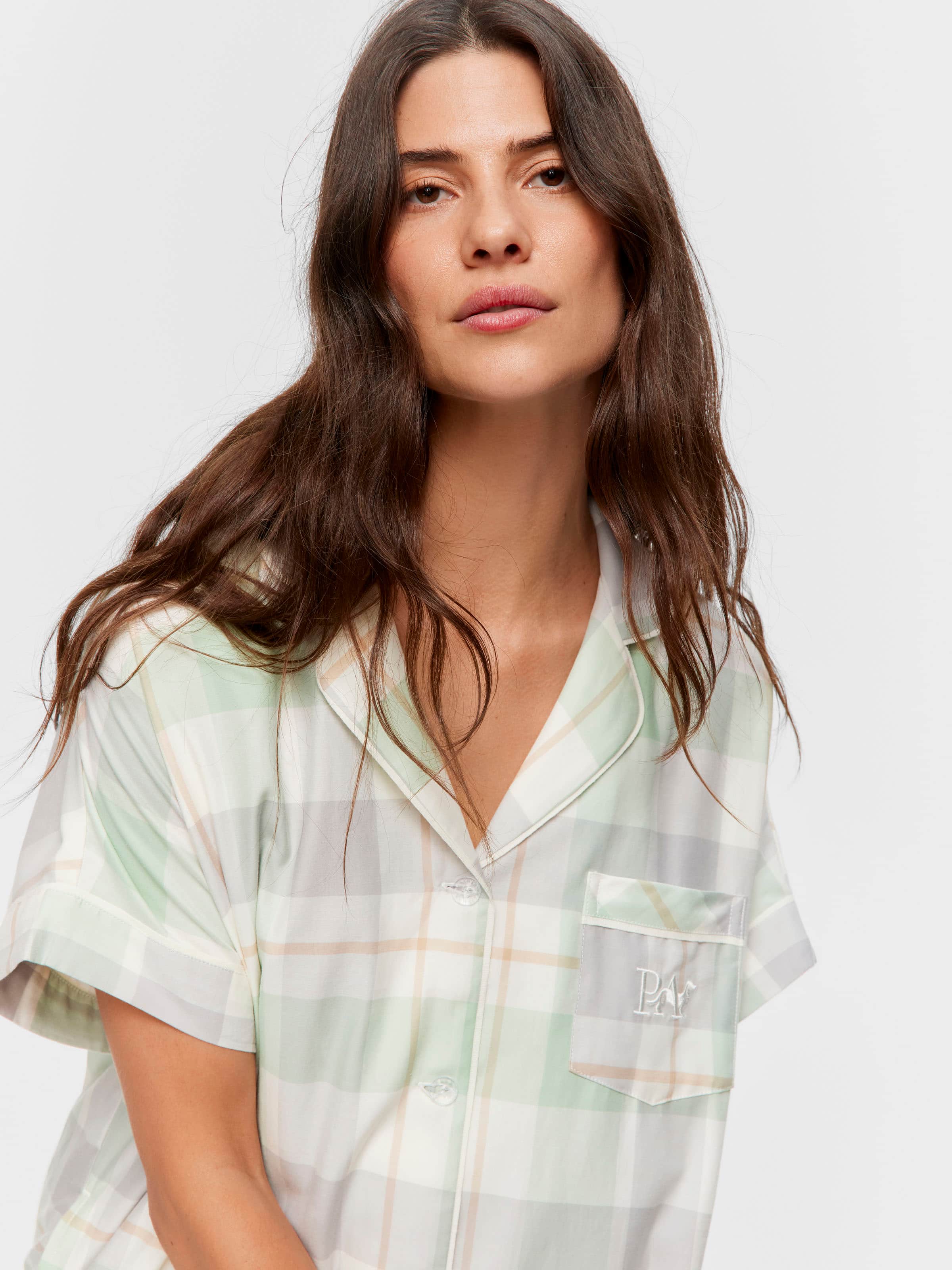 Mint Check Nightshirt