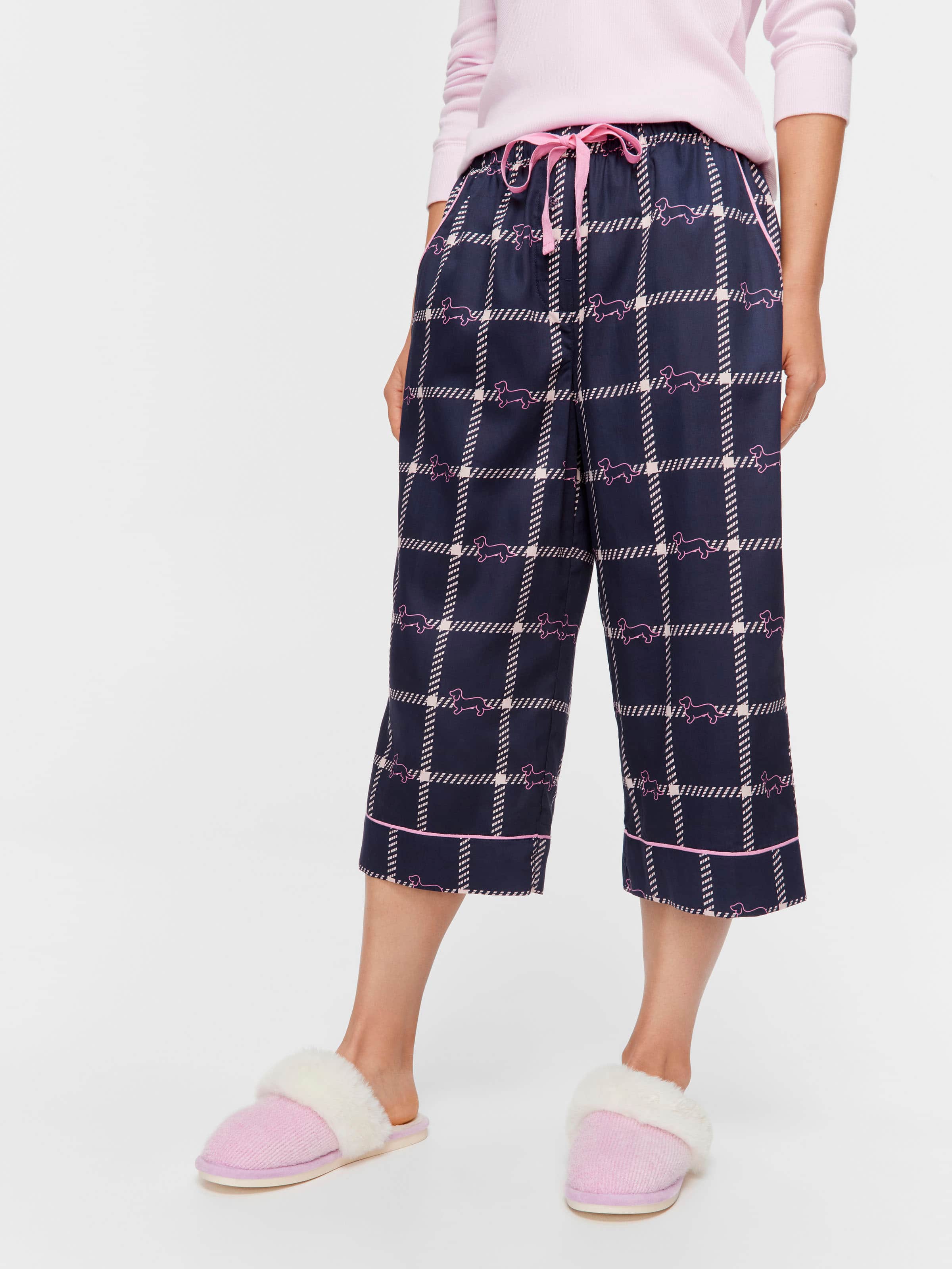 Penny Windowpane 3/4 Pj Pant