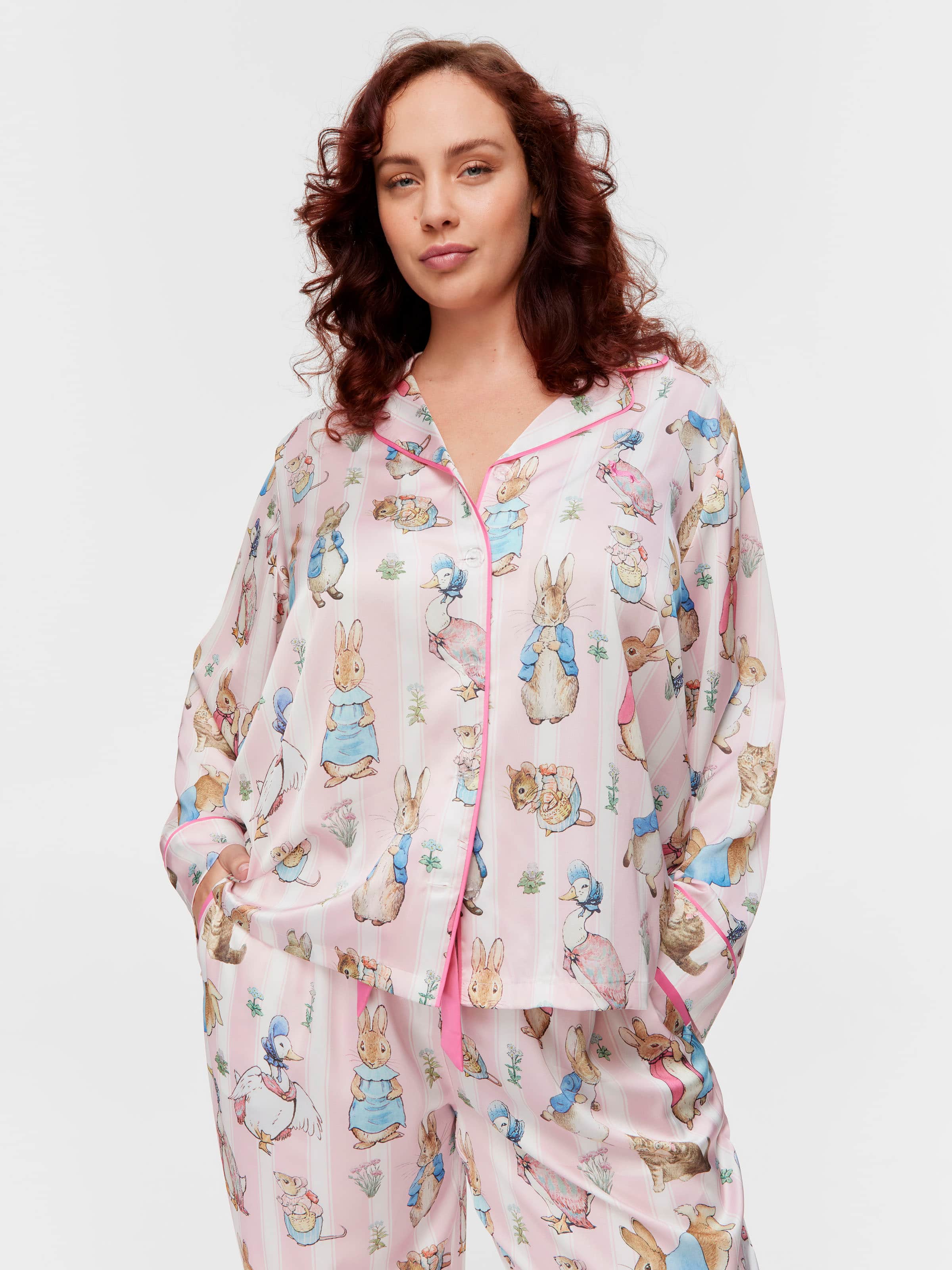 P.A. Plus Peter Rabbit Satin Long Sleeve Pj Set