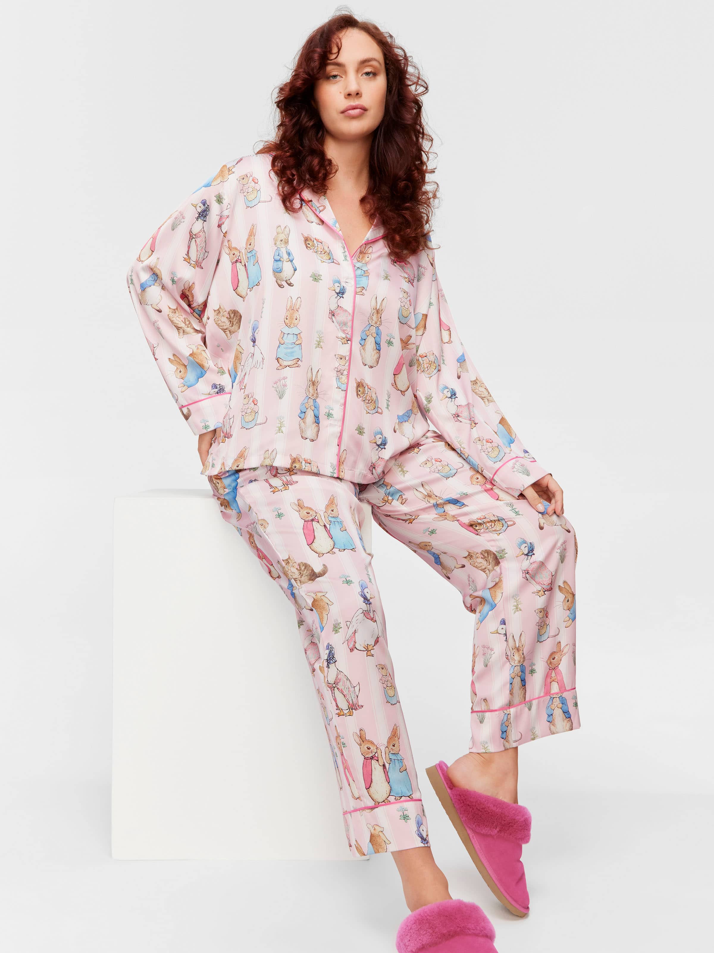 P.A. Plus Peter Rabbit Satin Long Sleeve Pj Set