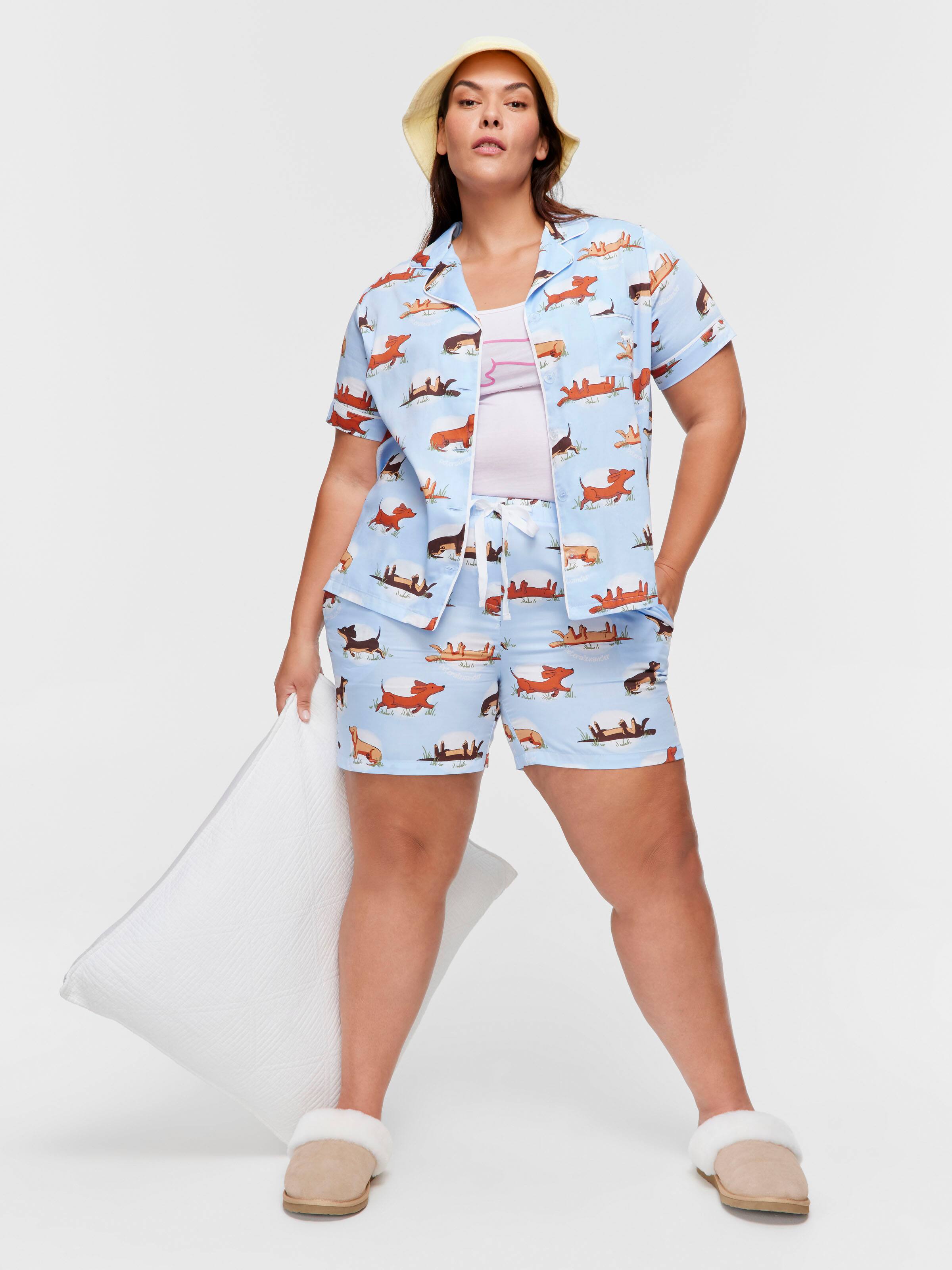 P.A. Plus Penny Spot Shortie Pj Set