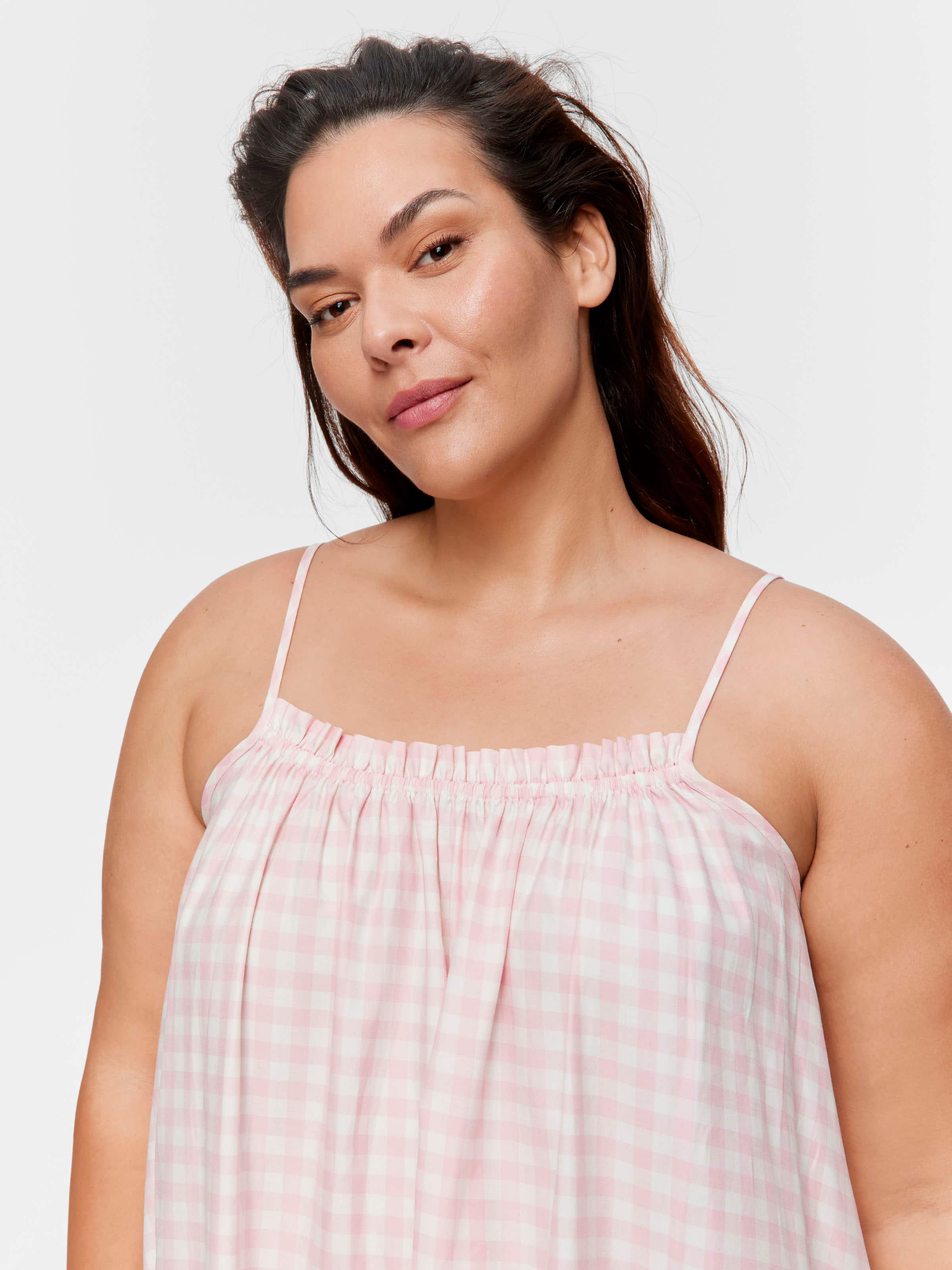 P.A. Plus Gingham Strappy Nightie