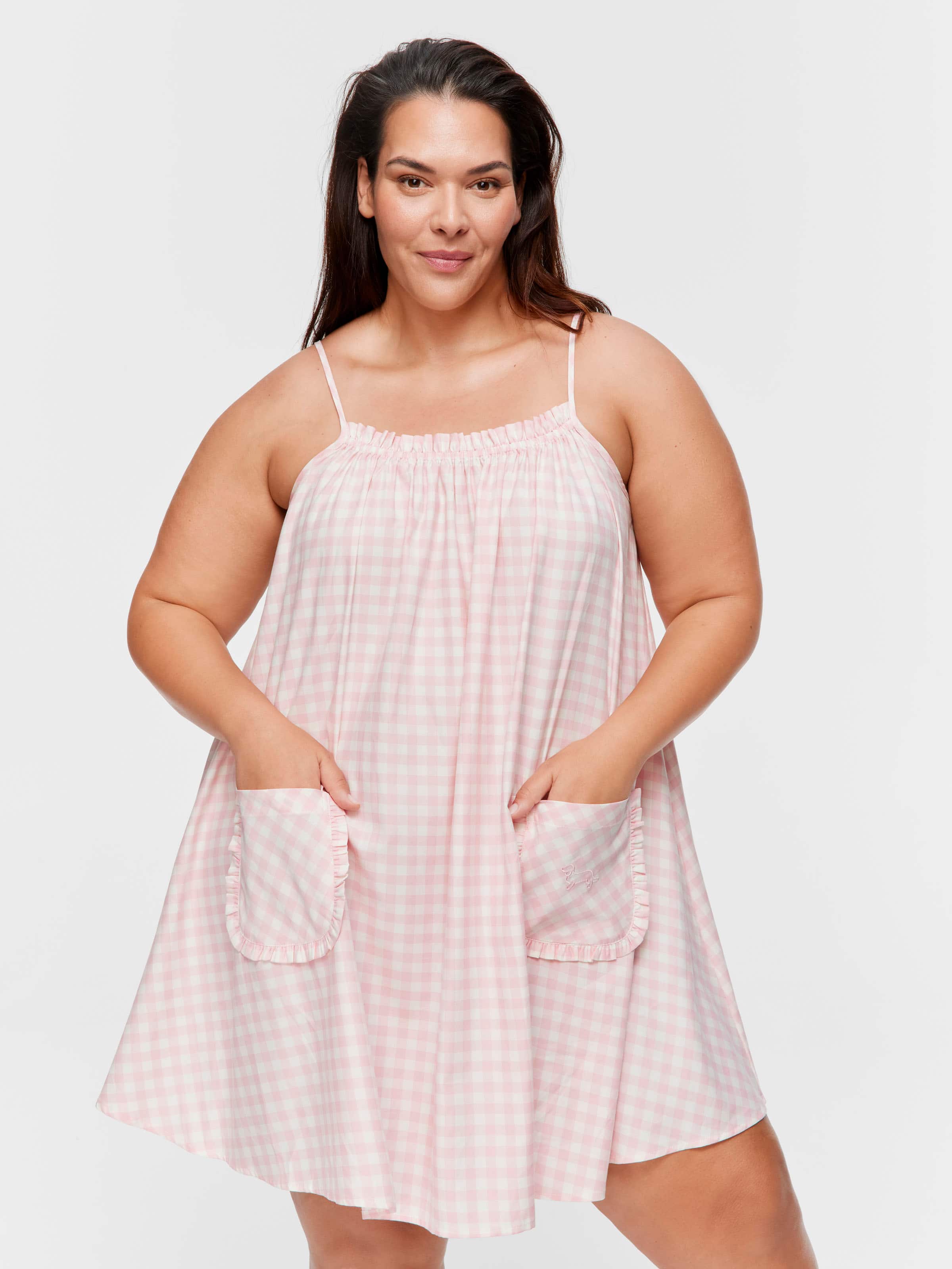 P.A. Plus Gingham Strappy Nightie