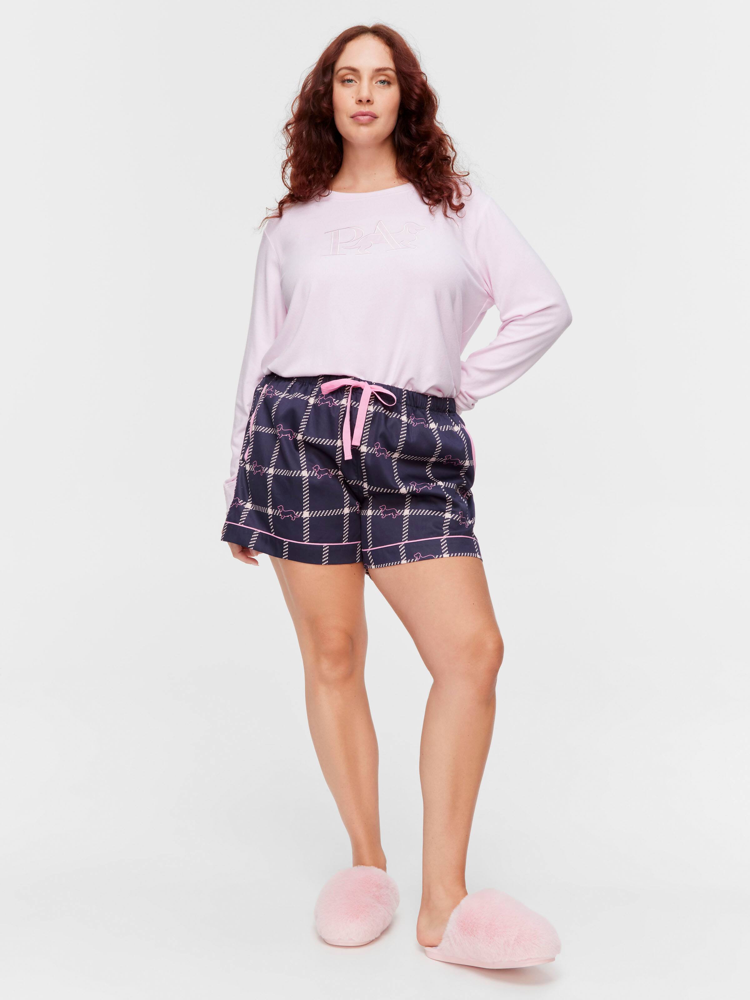P.A. Plus Penny Windowpane Tuxedo Mini Short