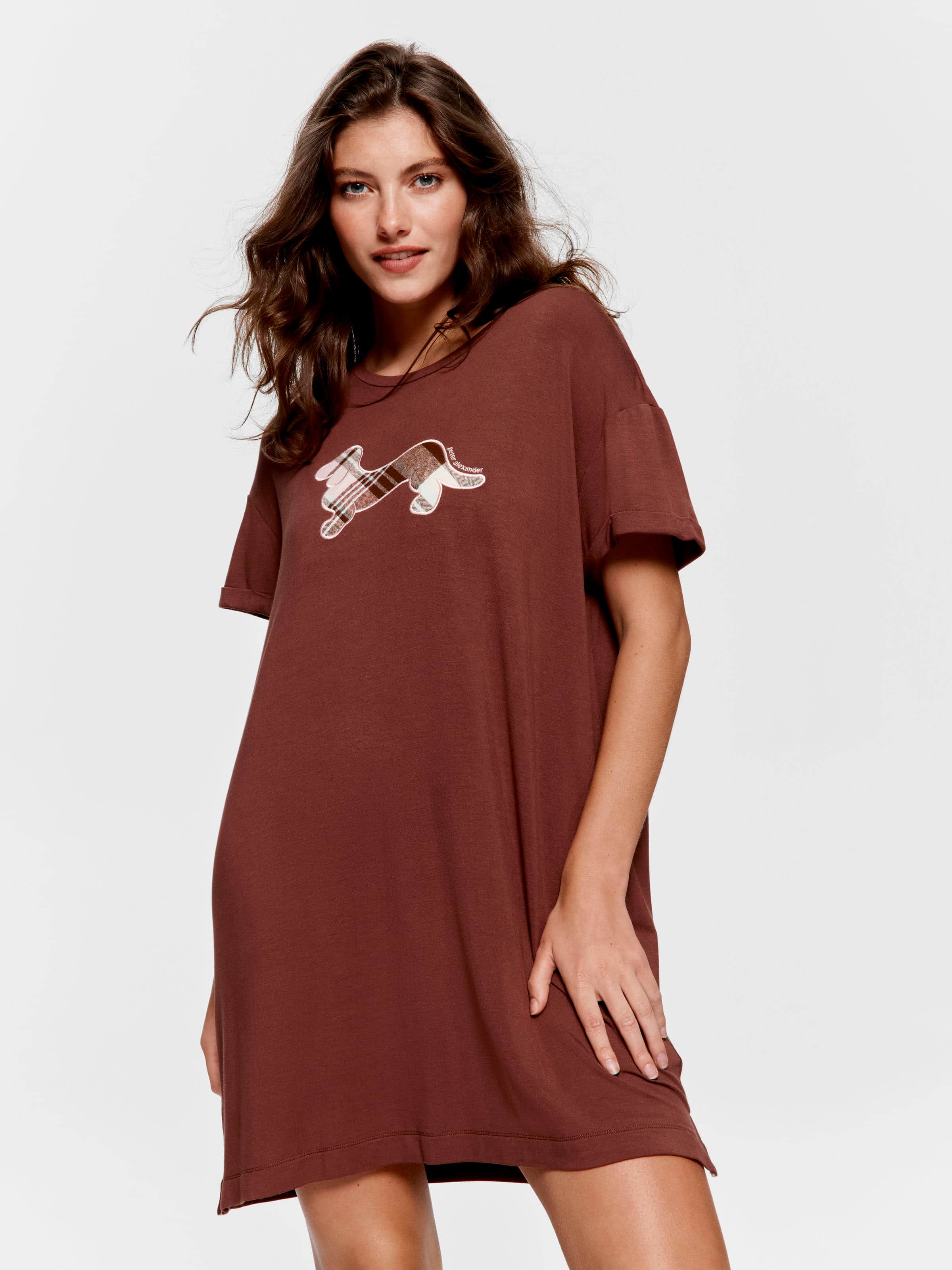 Chocolate Applique Penny Sleep Tee