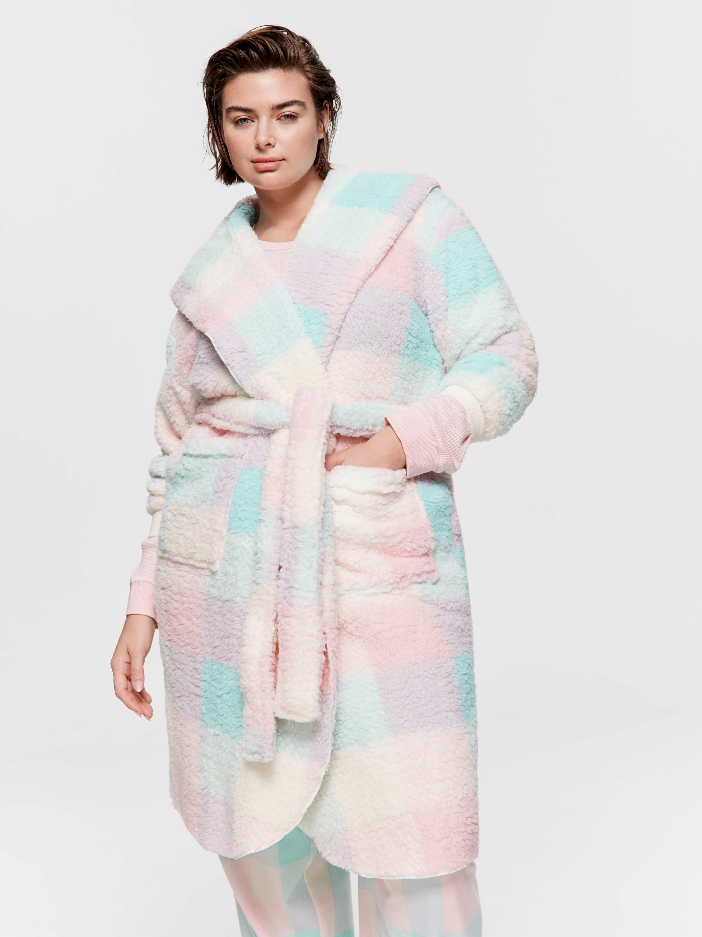 P.A. Plus Buffalo Check Teddy Gown