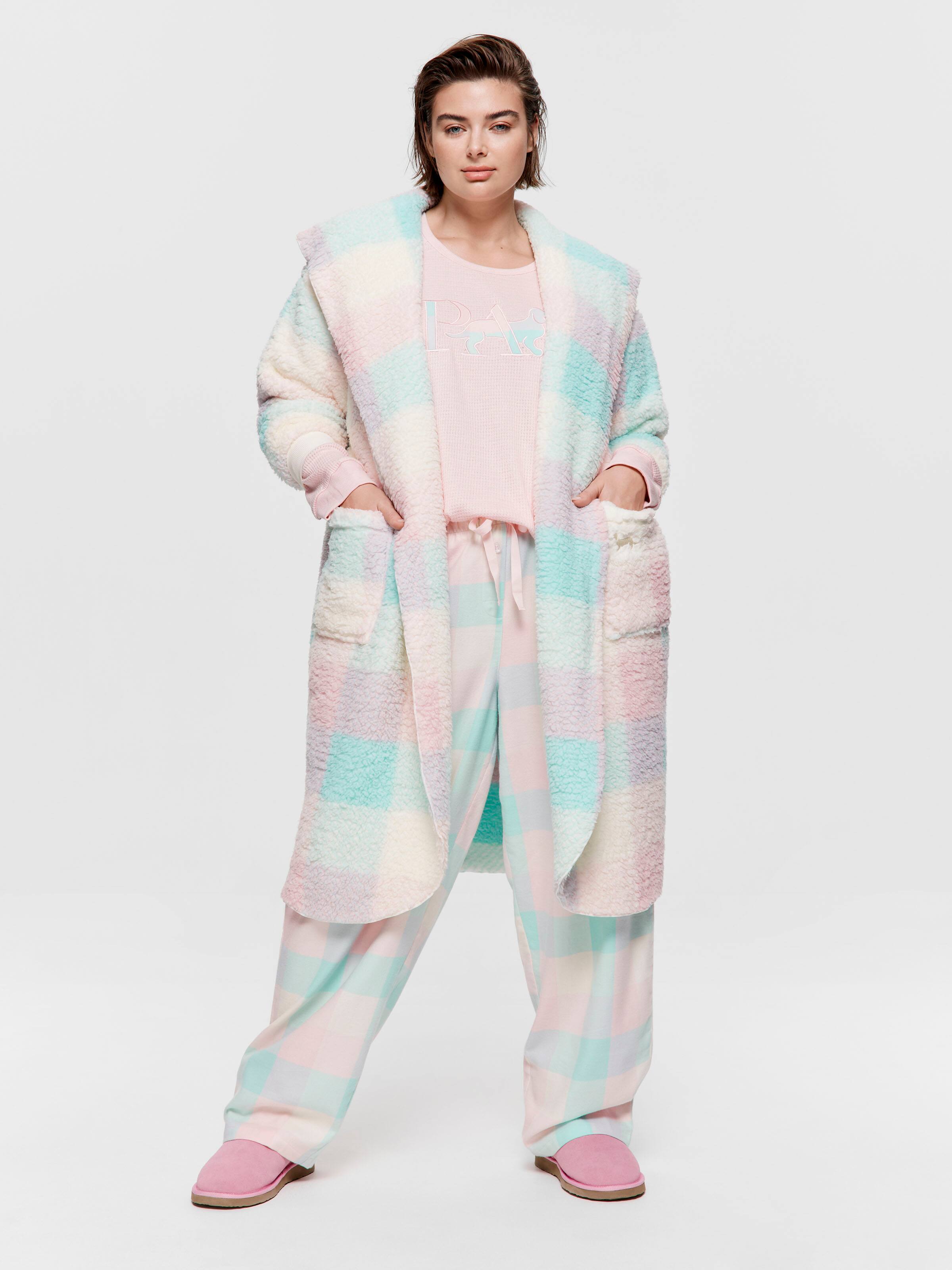 P.A. Plus Buffalo Check Teddy Gown
