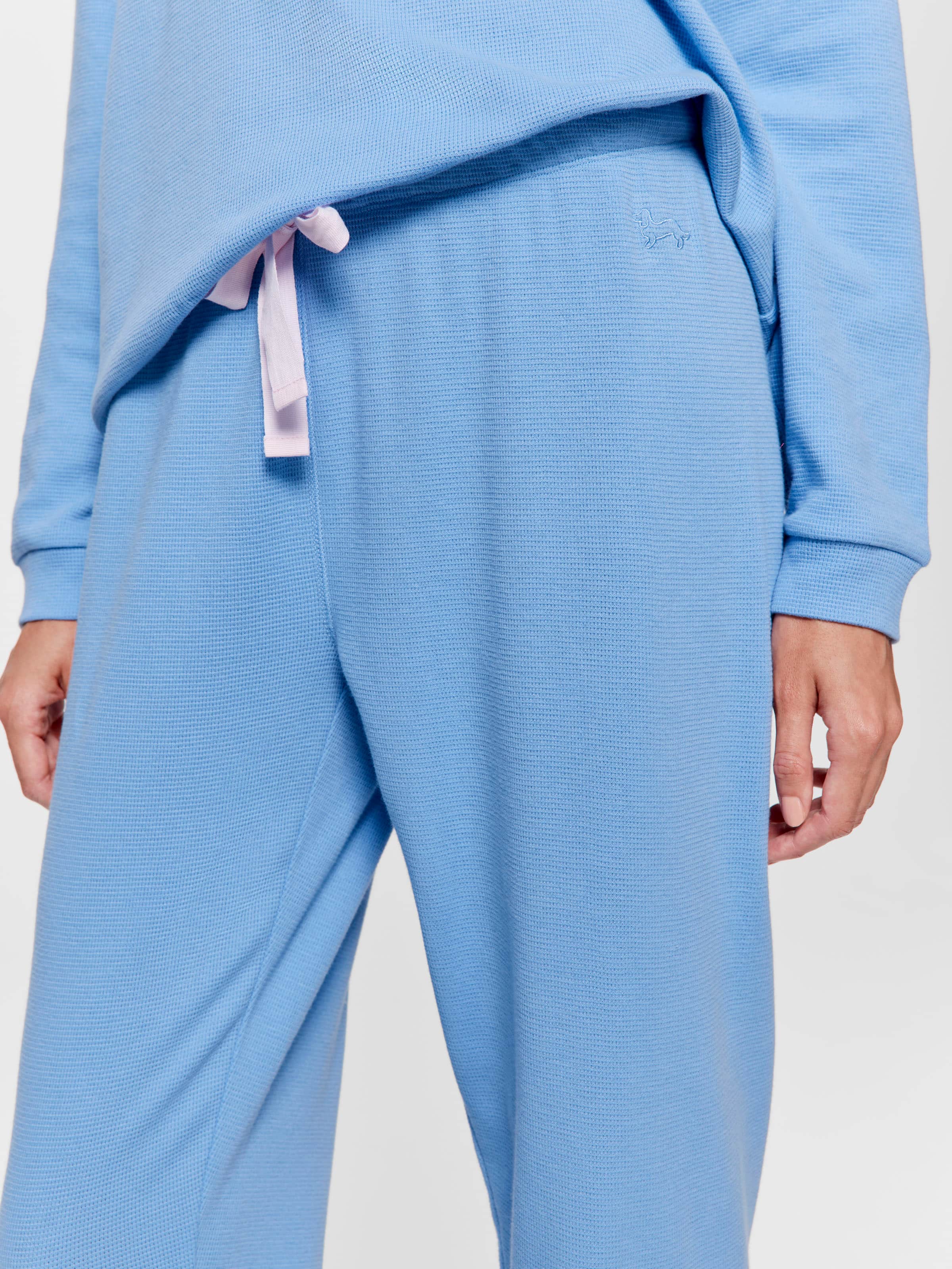 Dusty Blue Easy Waffle Pj Pant