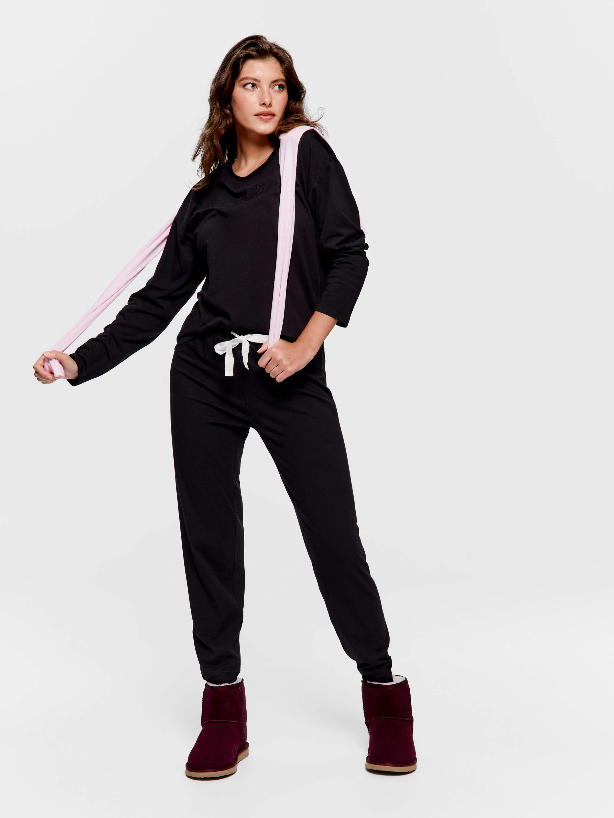 Black Easy Pj Pant