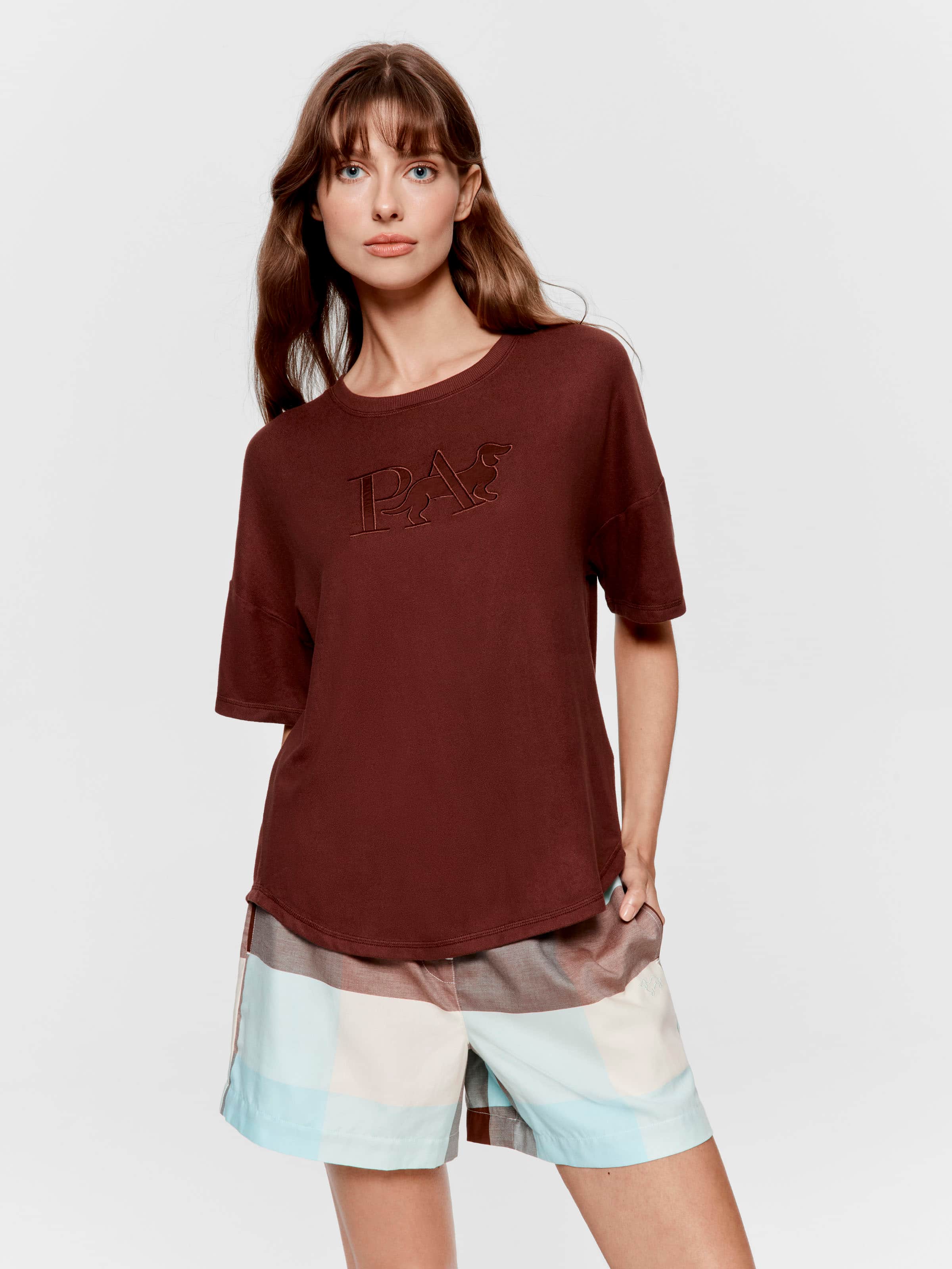 Chocolate Plush Logo Oversized Tee