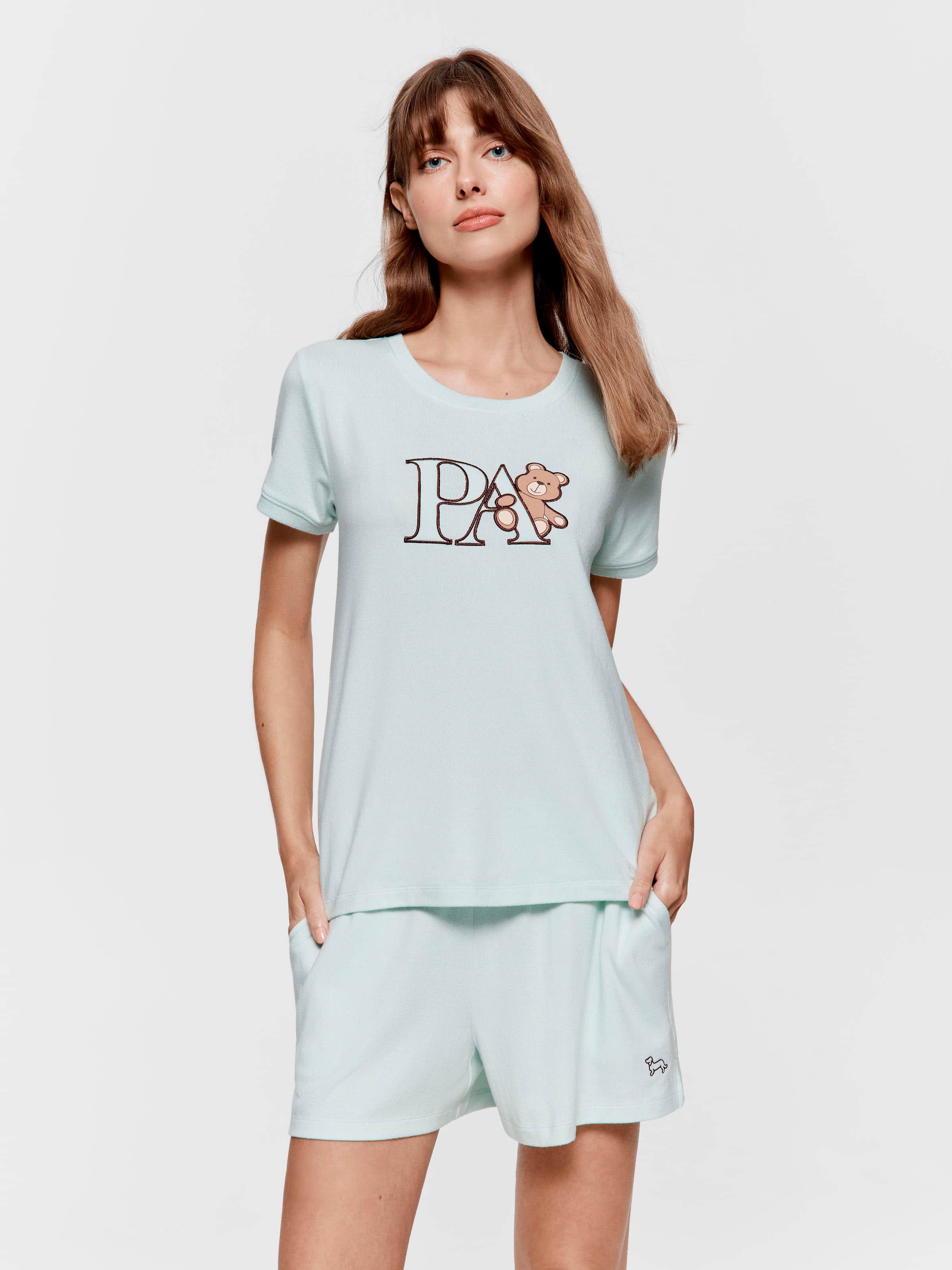 Mint Plush Logo Teddy Tee