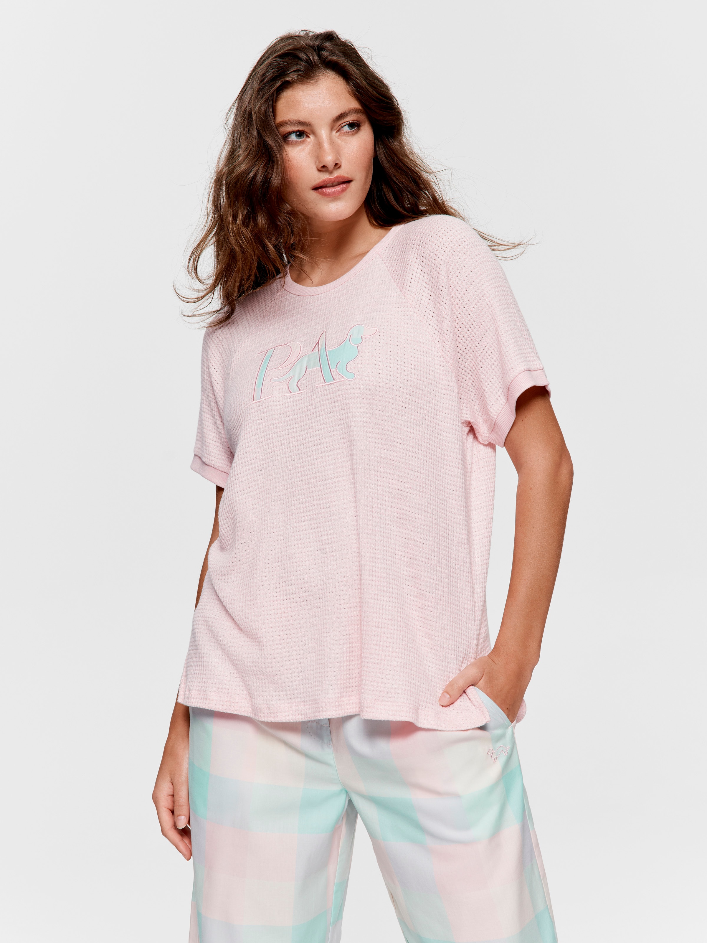 Buffalo Logo Waffle Oversized Tee