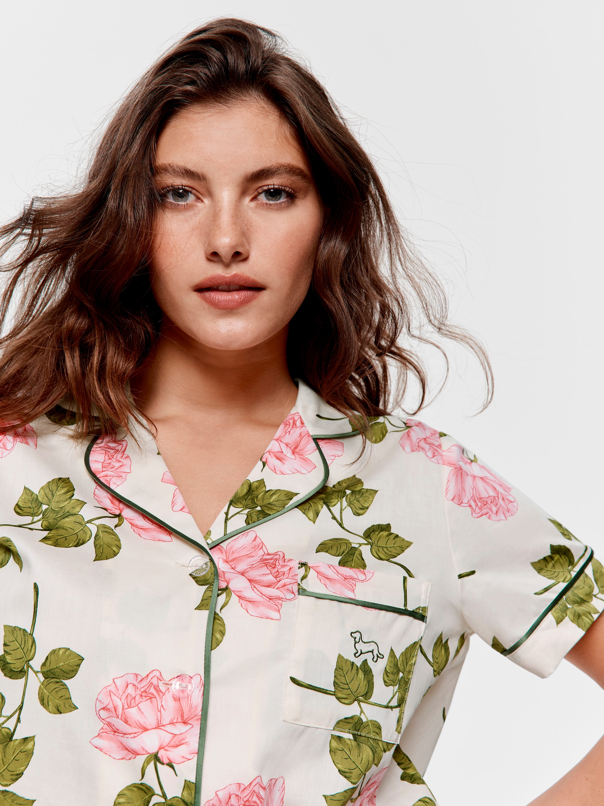 Pretty Rose Soft Cotton 3/4 Pj Set