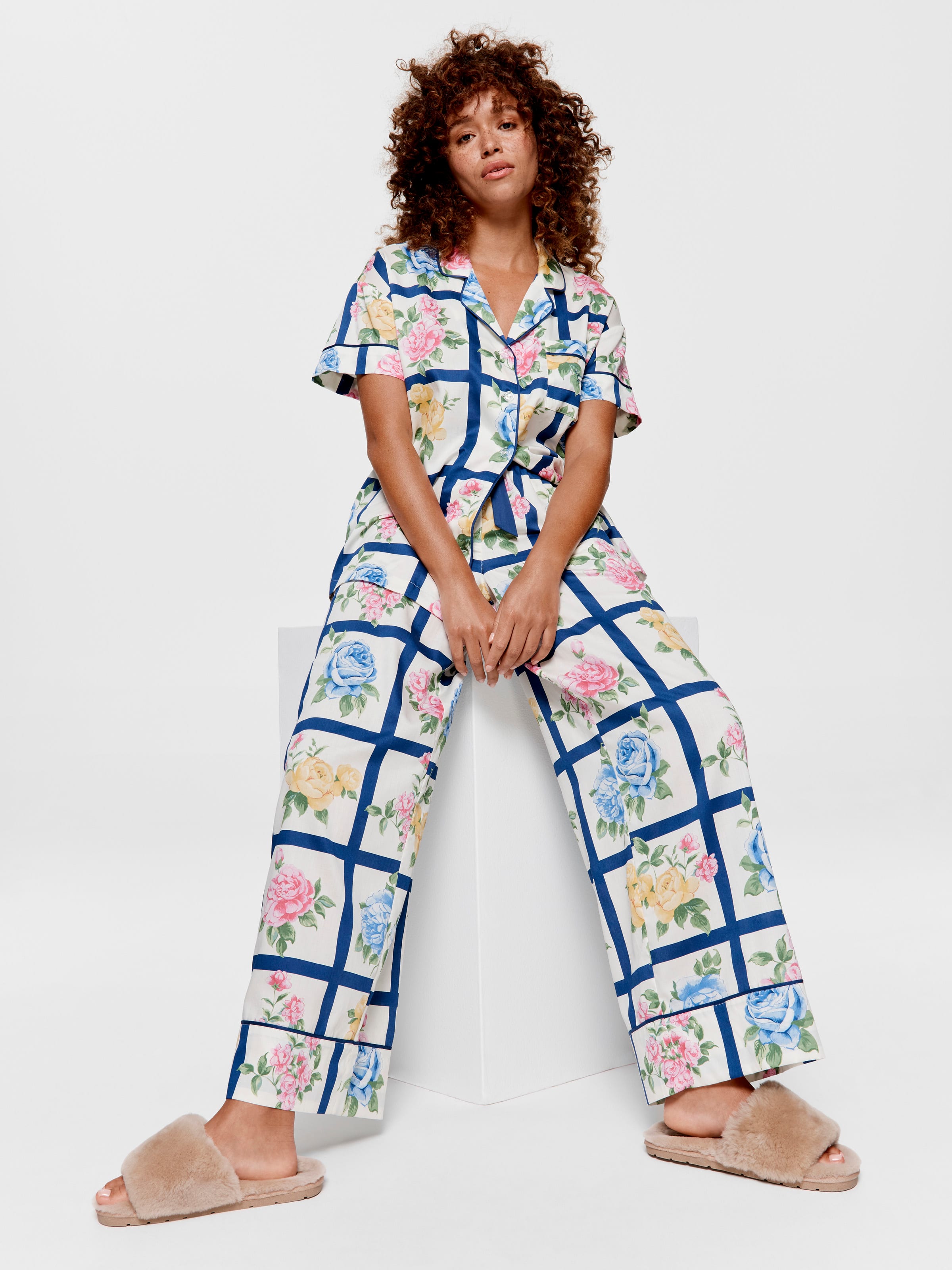 Botanical Tile Soft Cotton Pj Set