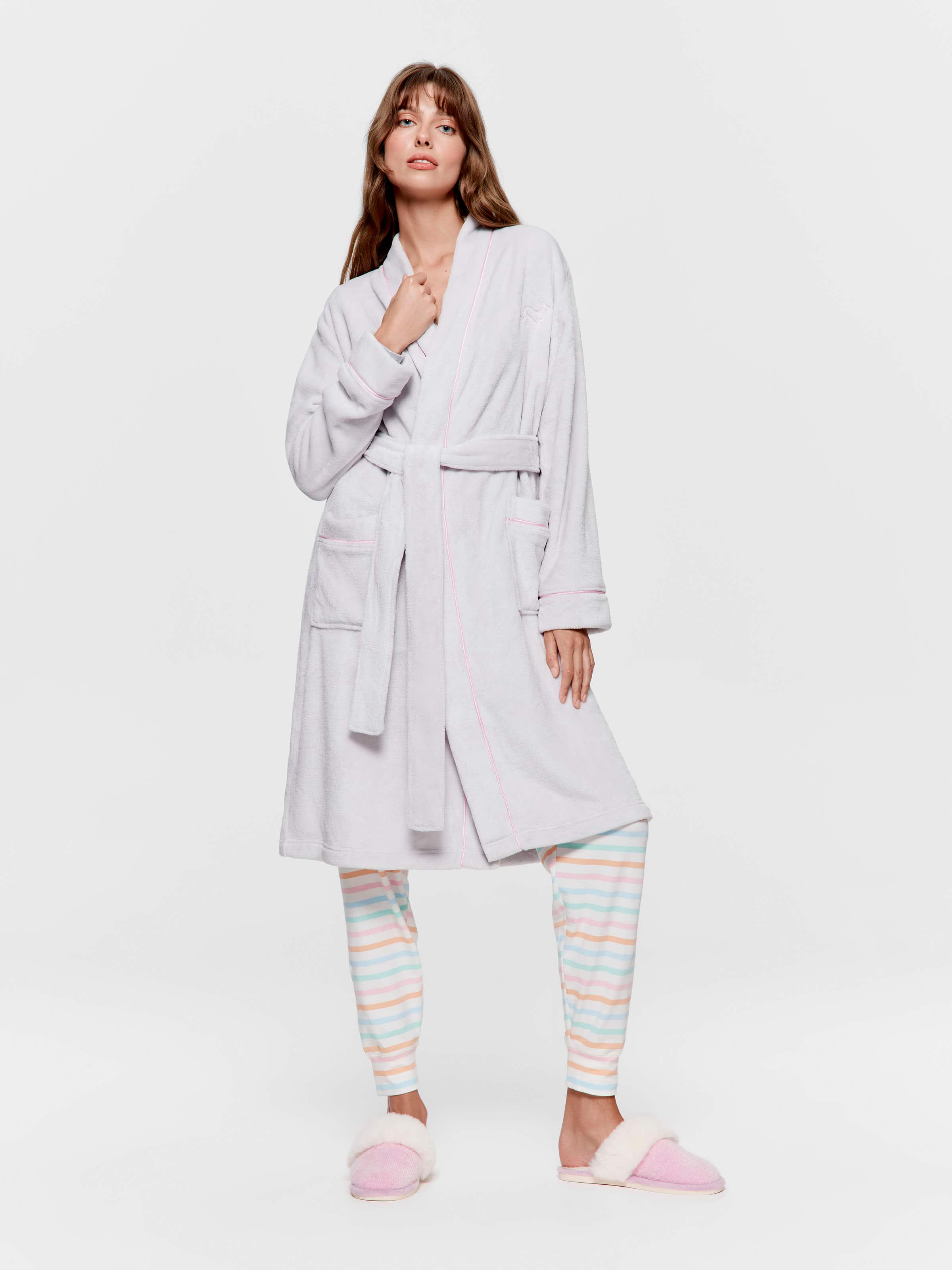 Grey Fleece Classic Gown